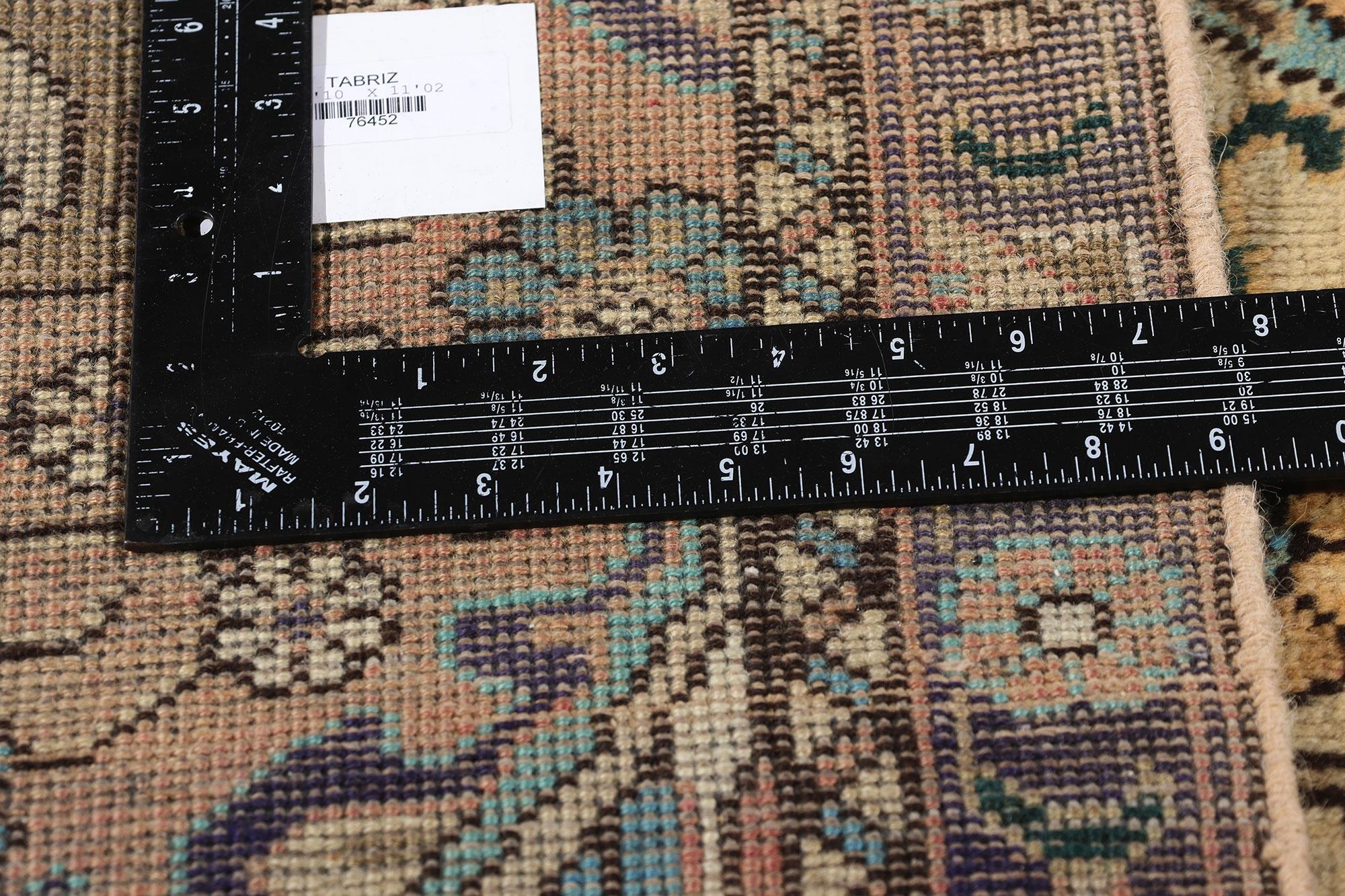 1950's Persian Tabriz Carpet with Traditional Style For Sale 2