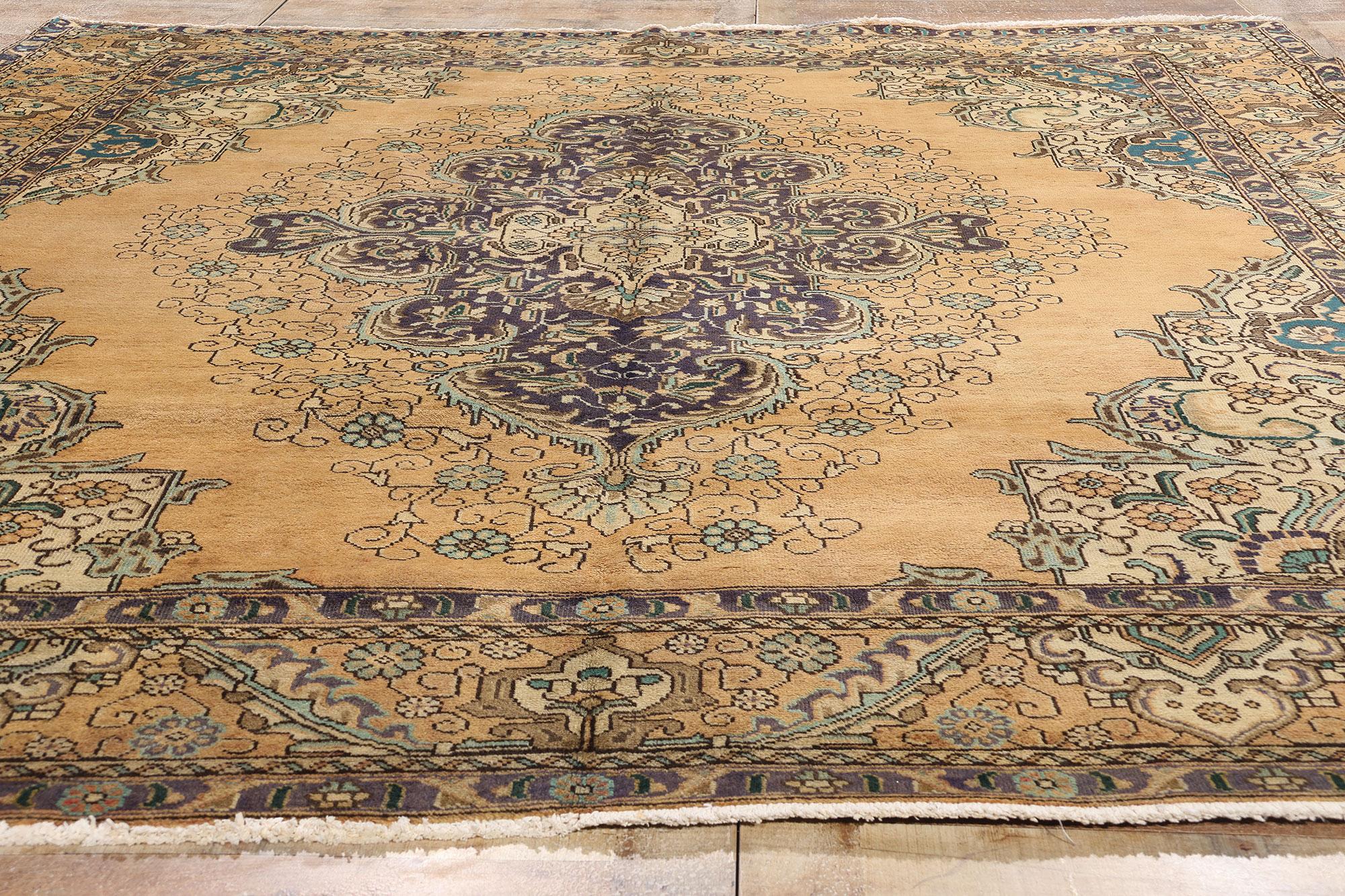 20th Century 1950's Persian Tabriz Carpet with Traditional Style For Sale