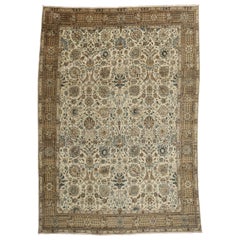 Vintage Persian Tabriz Area Rug with Neoclassical Swedish Gustavian Style