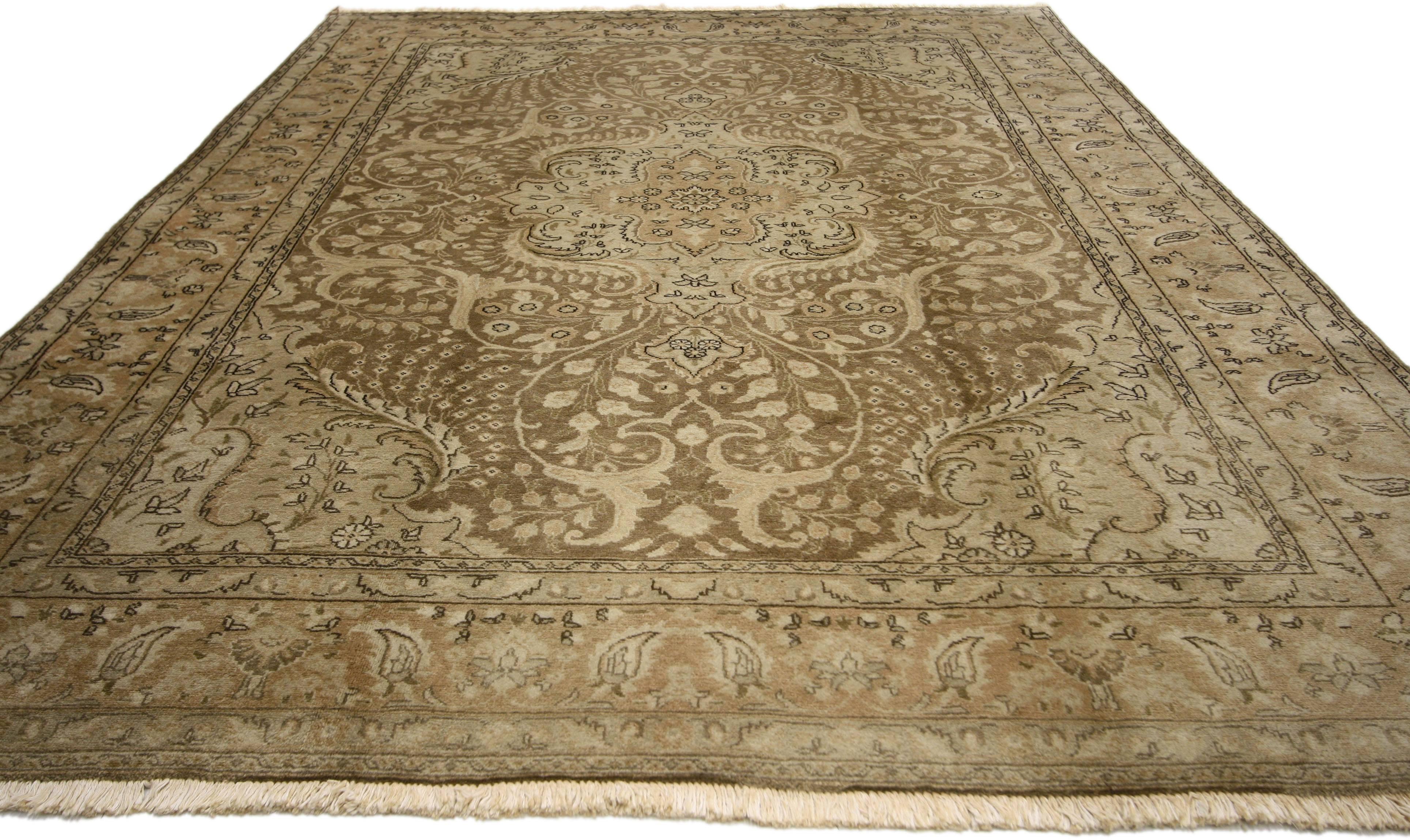 vintage tabriz rug