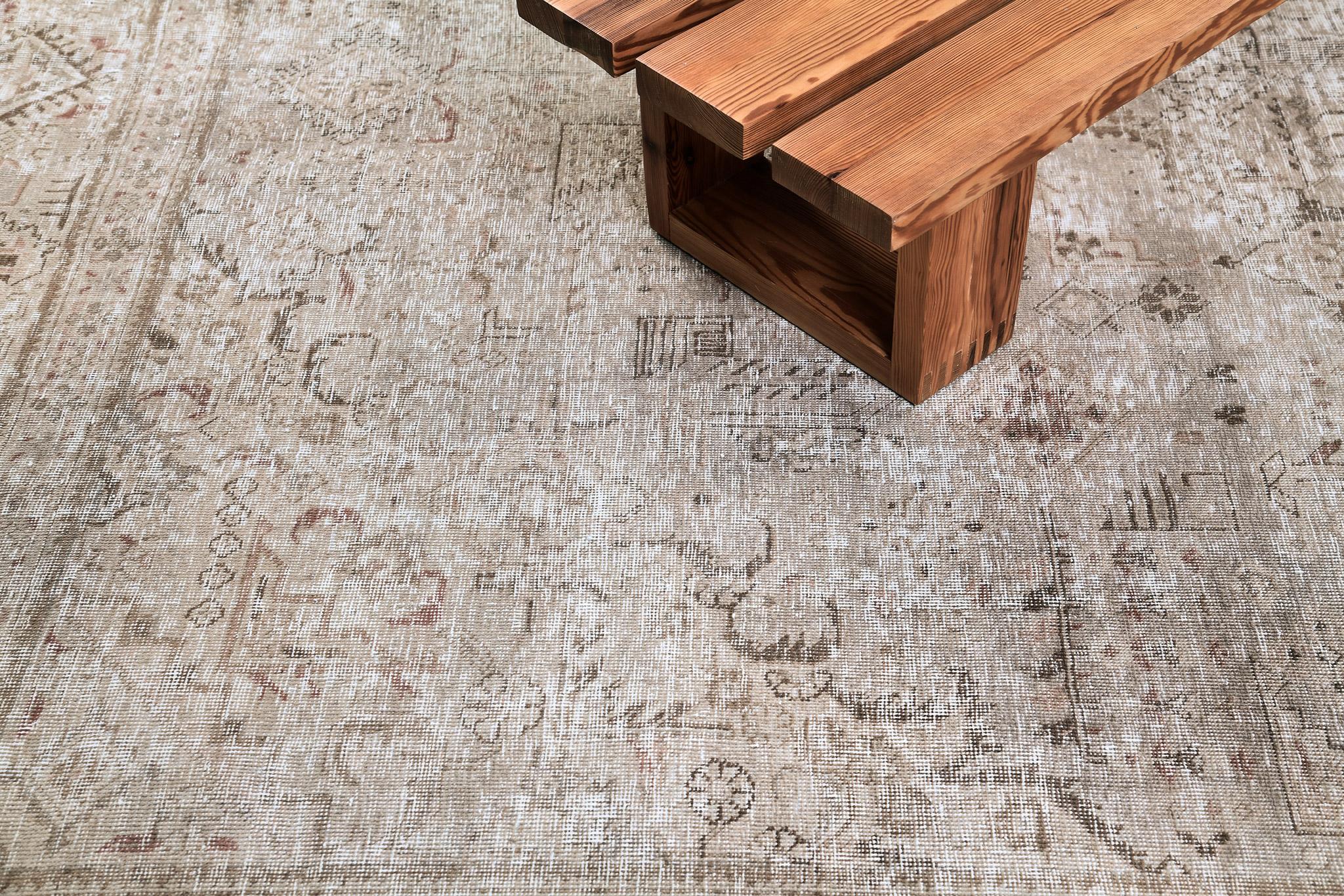 Tappeto persiano d'epoca Tabriz by Mehraban Rugs in vendita 5