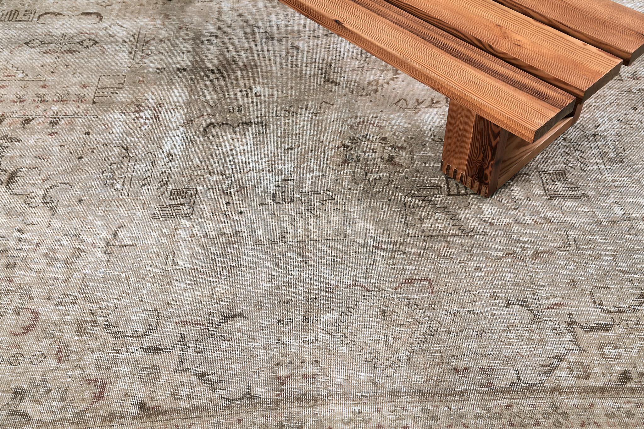 Tappeto persiano d'epoca Tabriz by Mehraban Rugs in vendita 7