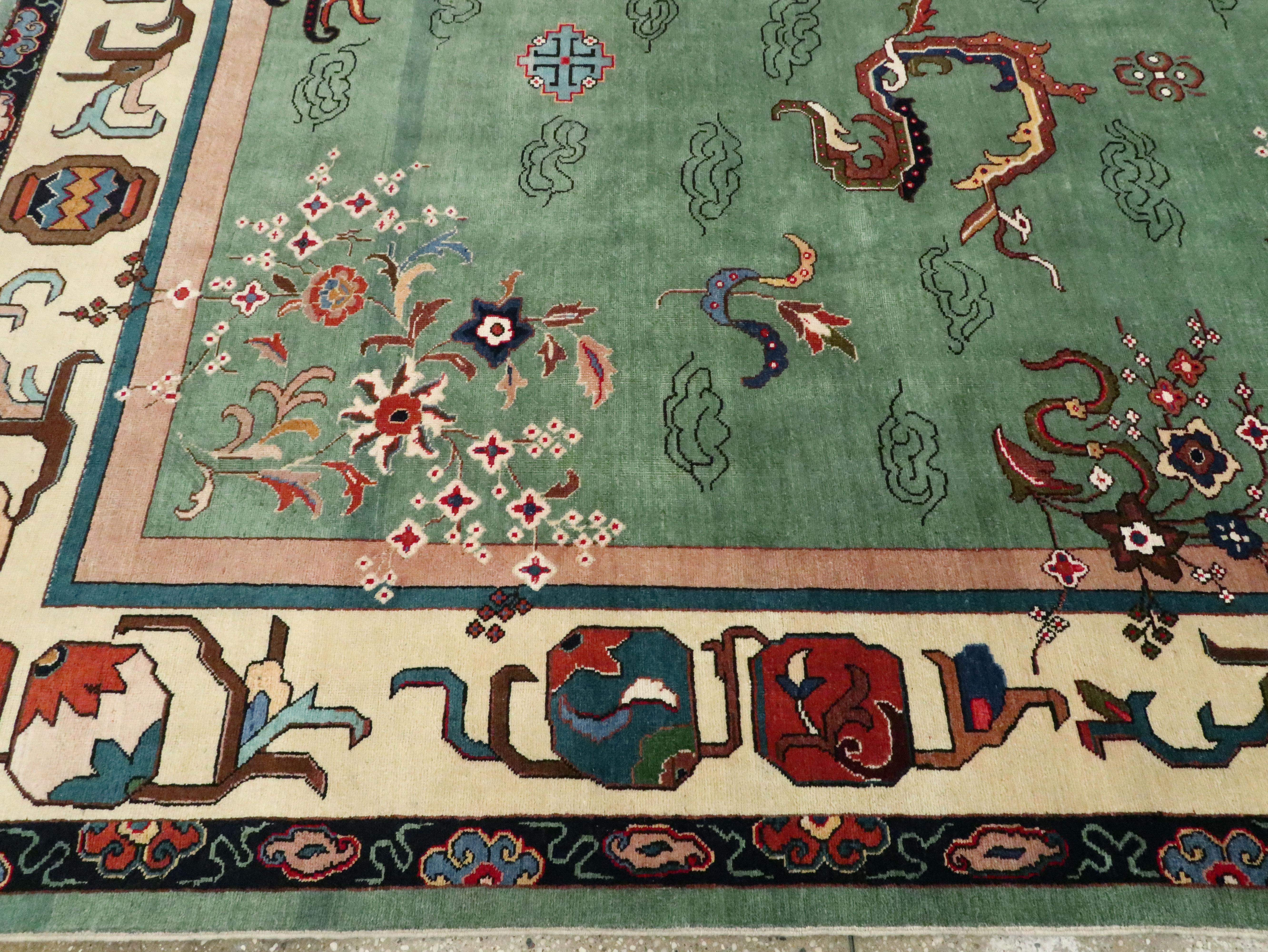 Vintage Persian Tabriz Carpet 4