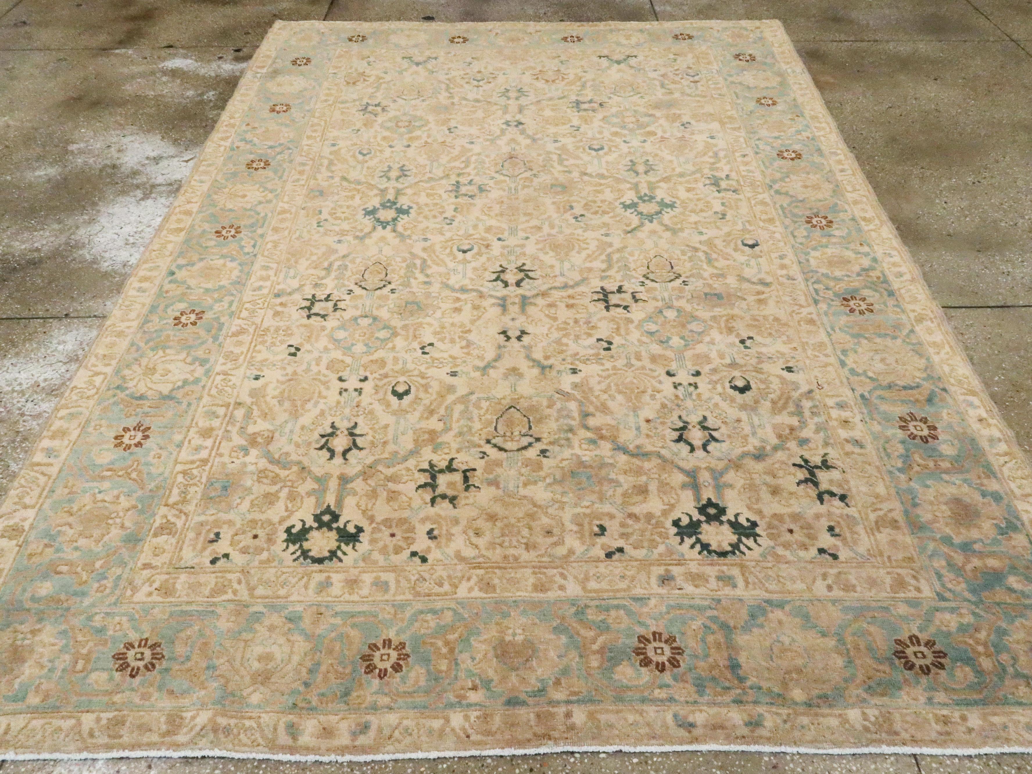 20th Century Vintage Persian Tabriz Carpet
