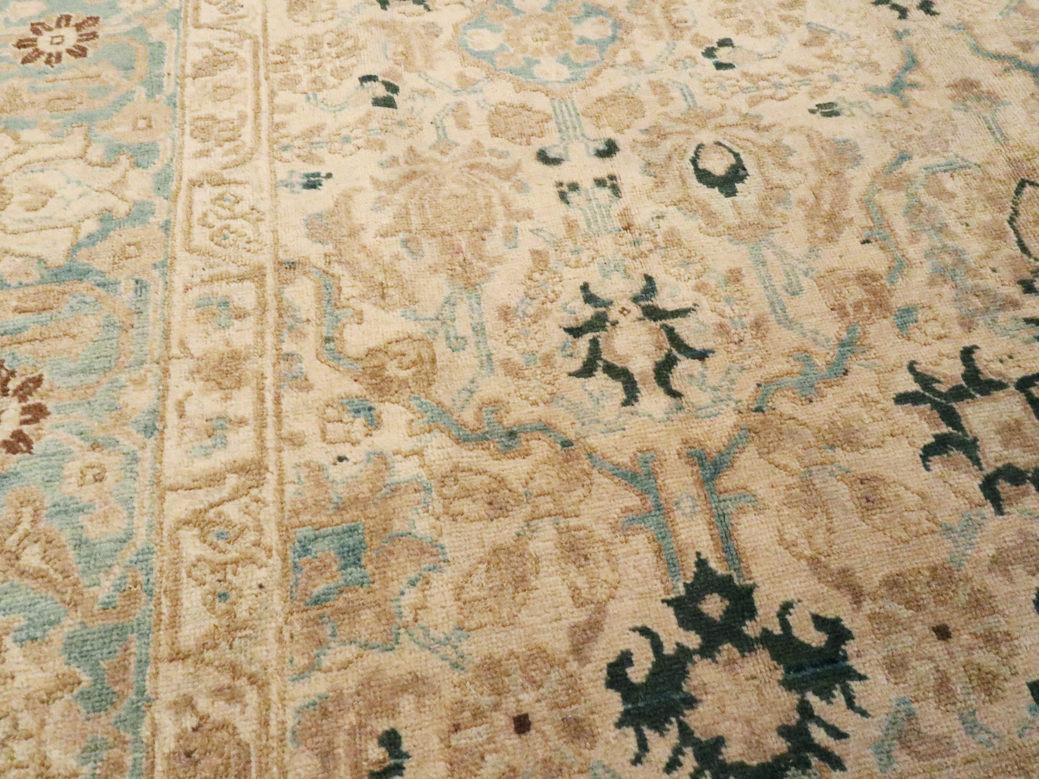 Wool Vintage Persian Tabriz Carpet