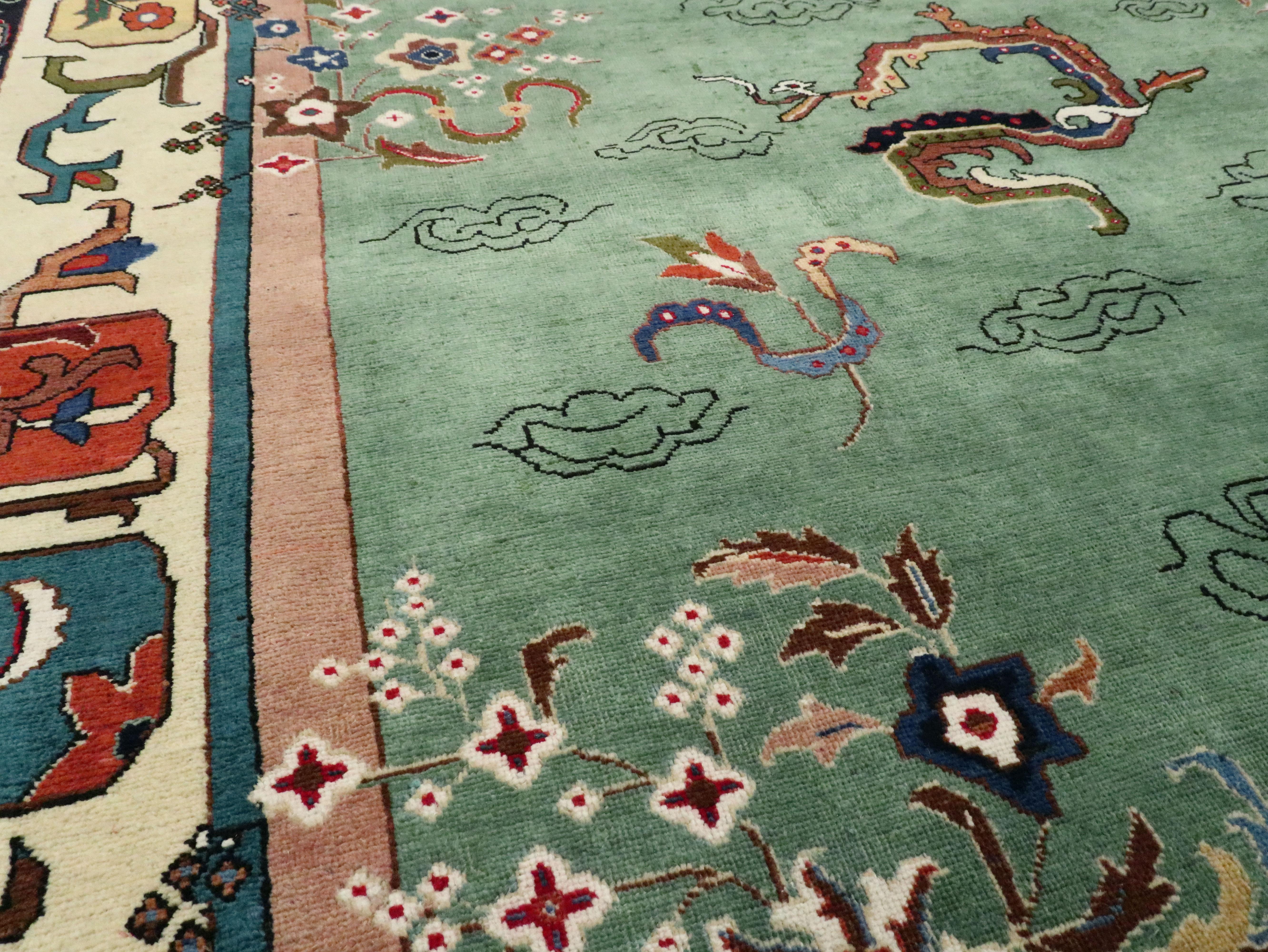 20th Century Vintage Persian Tabriz Carpet