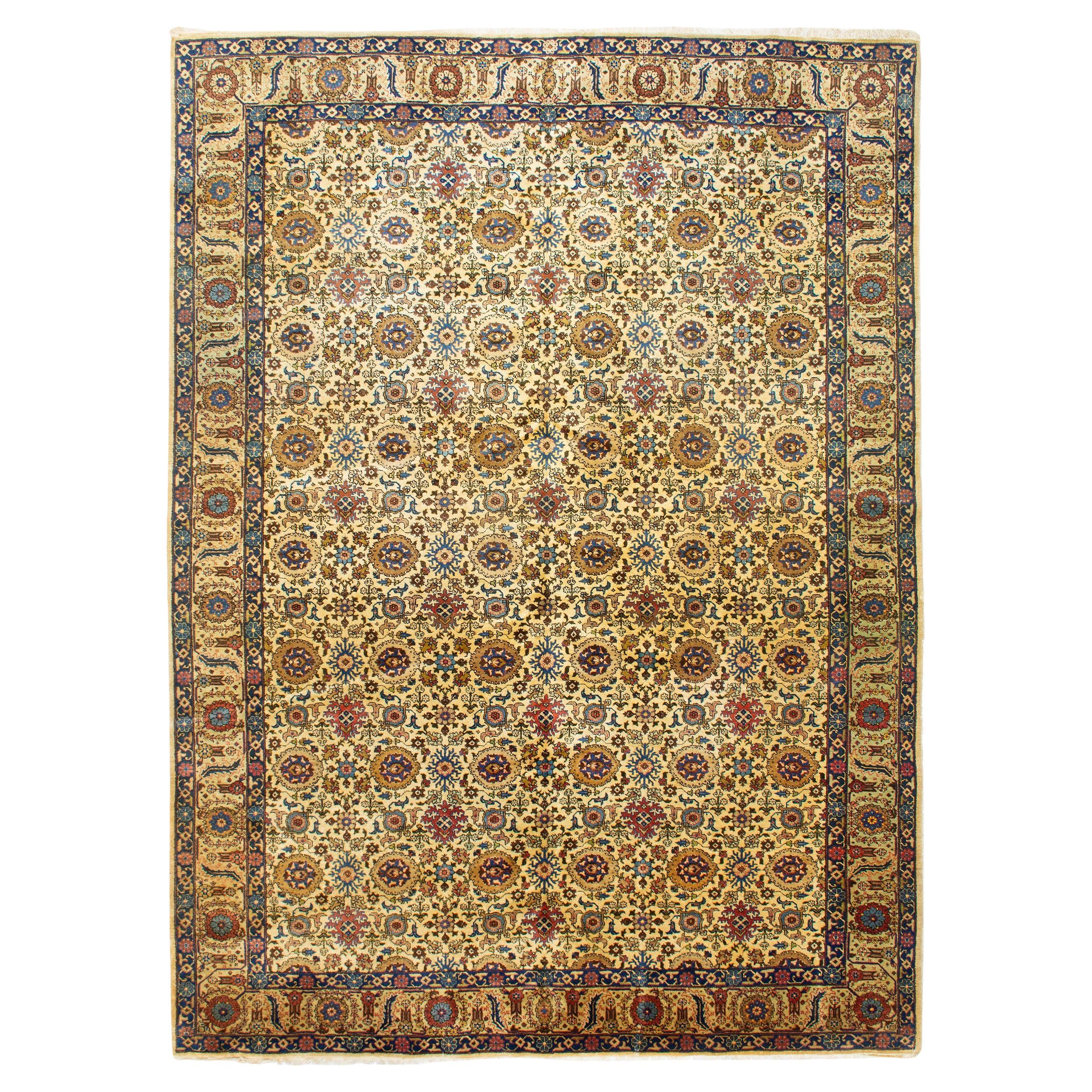 Vintage Persisch Tabriz Teppich im Angebot
