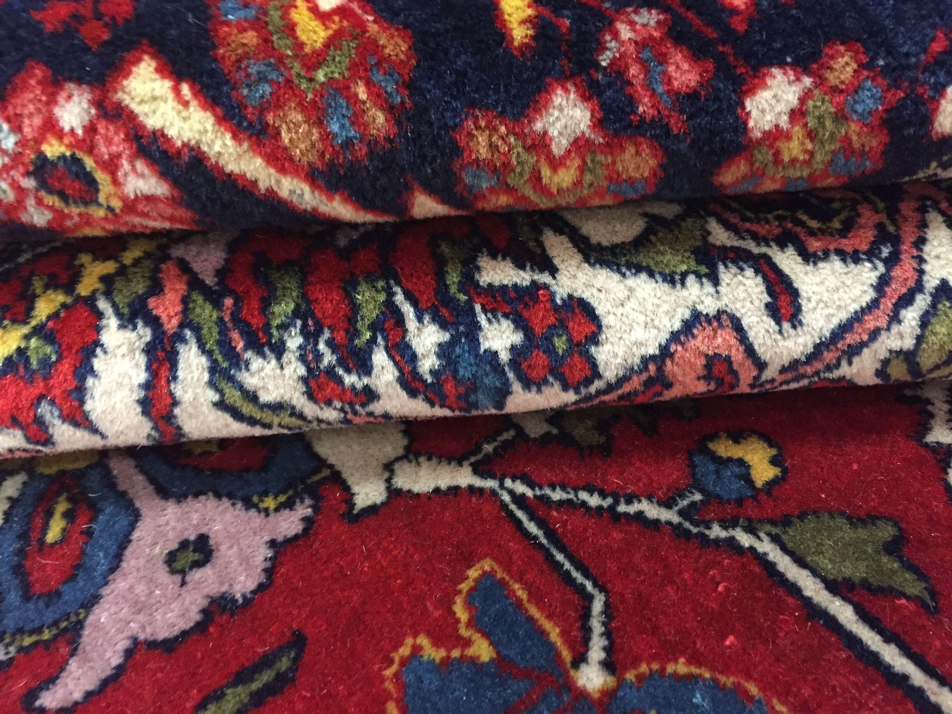 Persiano Tappeto persiano Tabriz vintage del 1940 in lana annodata a mano 8'6 x 11'6 in vendita