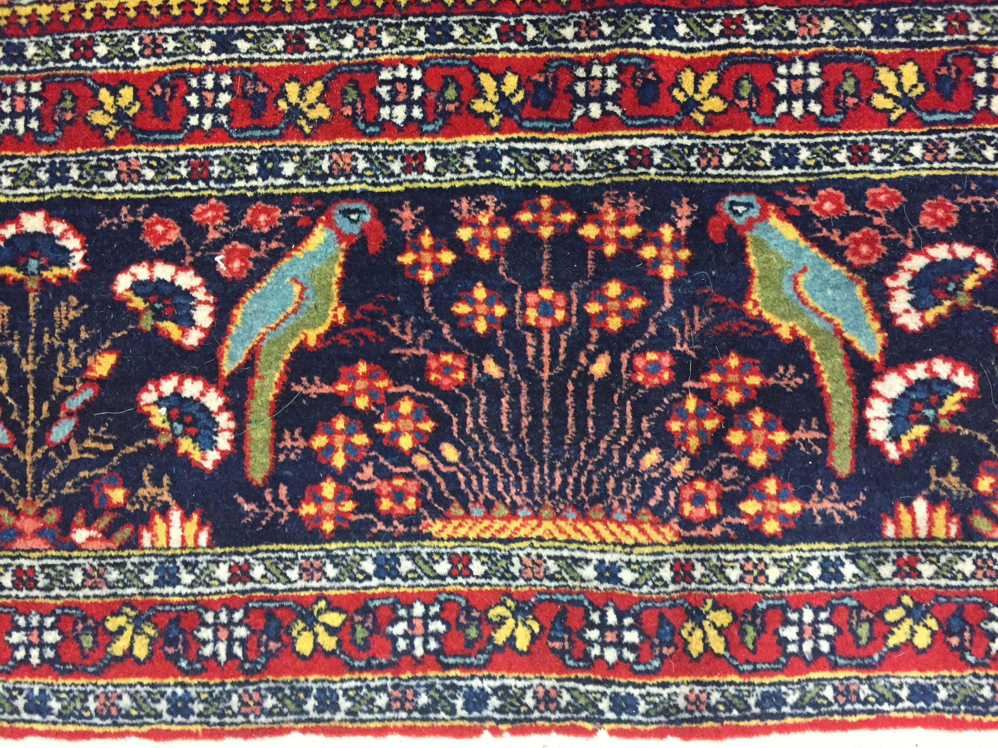 Tappeto persiano Tabriz vintage del 1940 in lana annodata a mano 8'6 x 11'6 in vendita 1