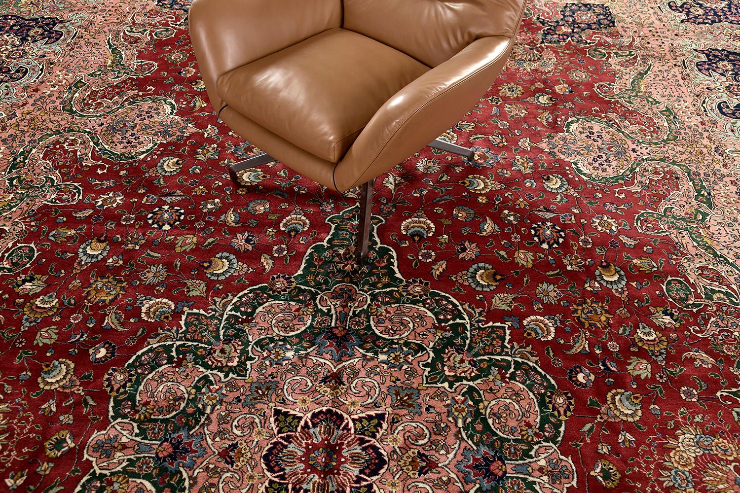 Vintage Persian Tabriz For Sale 6