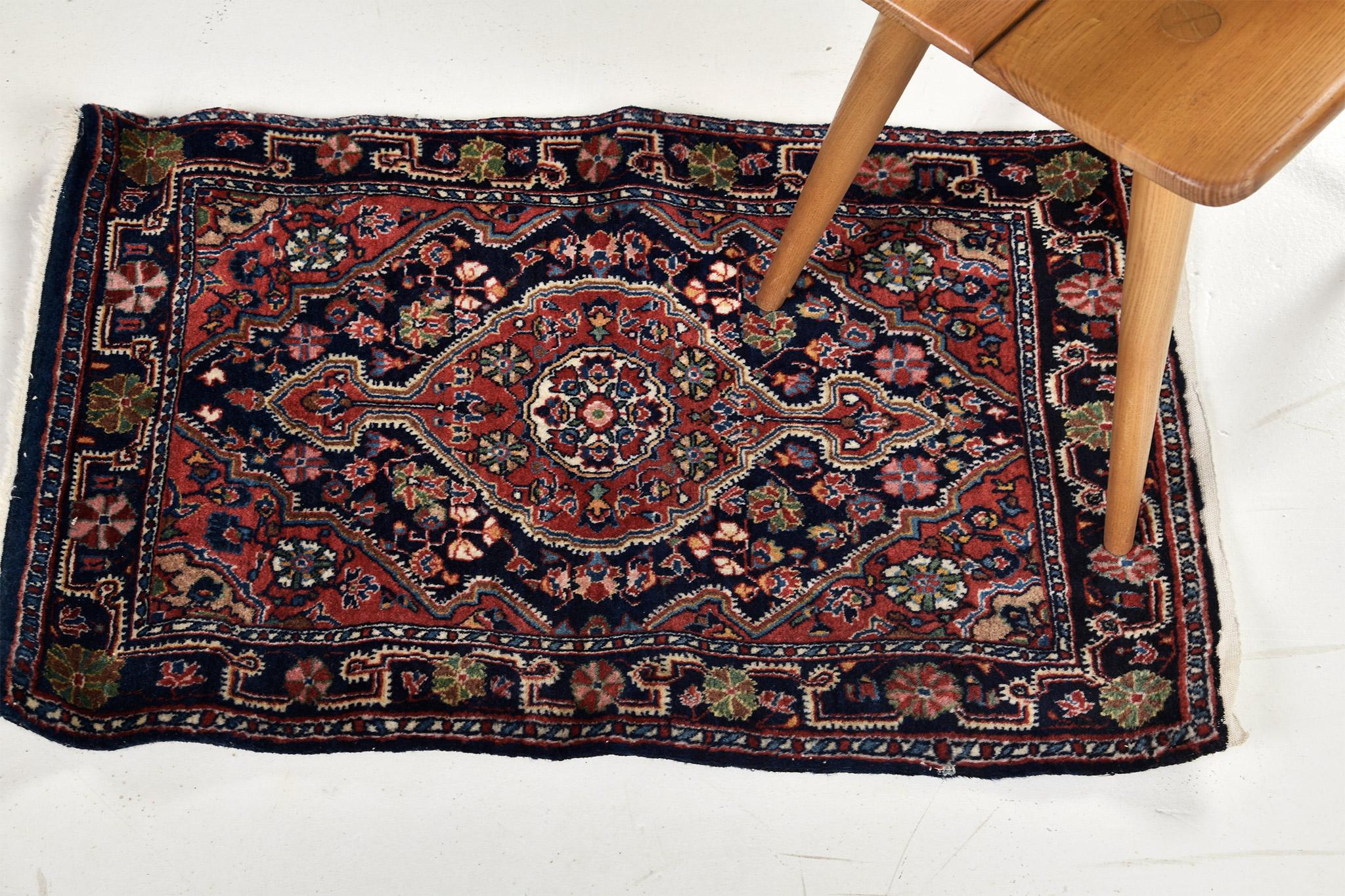 Vintage Persian Tabriz In Good Condition For Sale In WEST HOLLYWOOD, CA