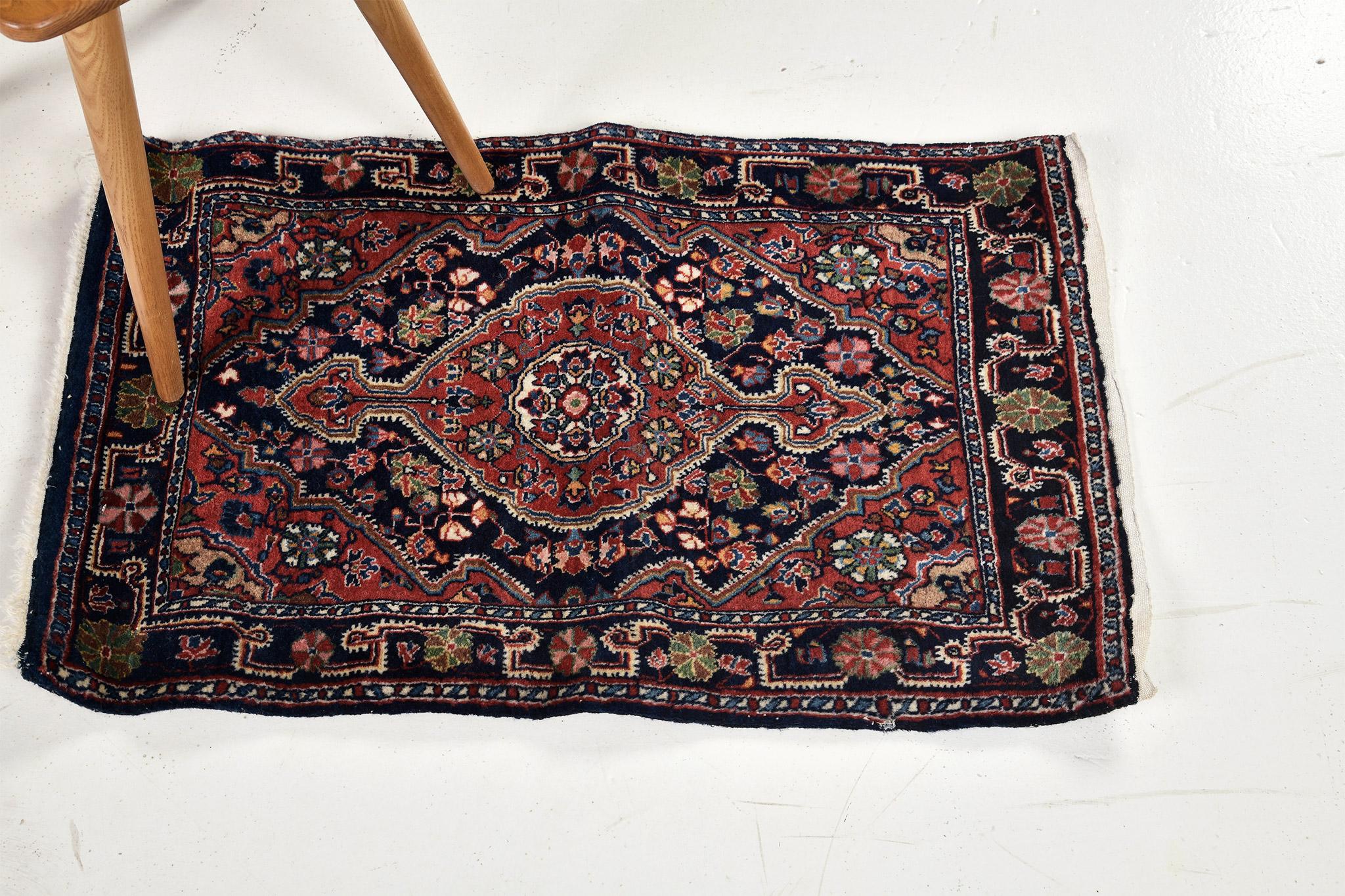 Wool Vintage Persian Tabriz For Sale