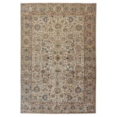 Alfombra Persa Tabriz Vintage Anudada a Mano  7'9 x 11'
