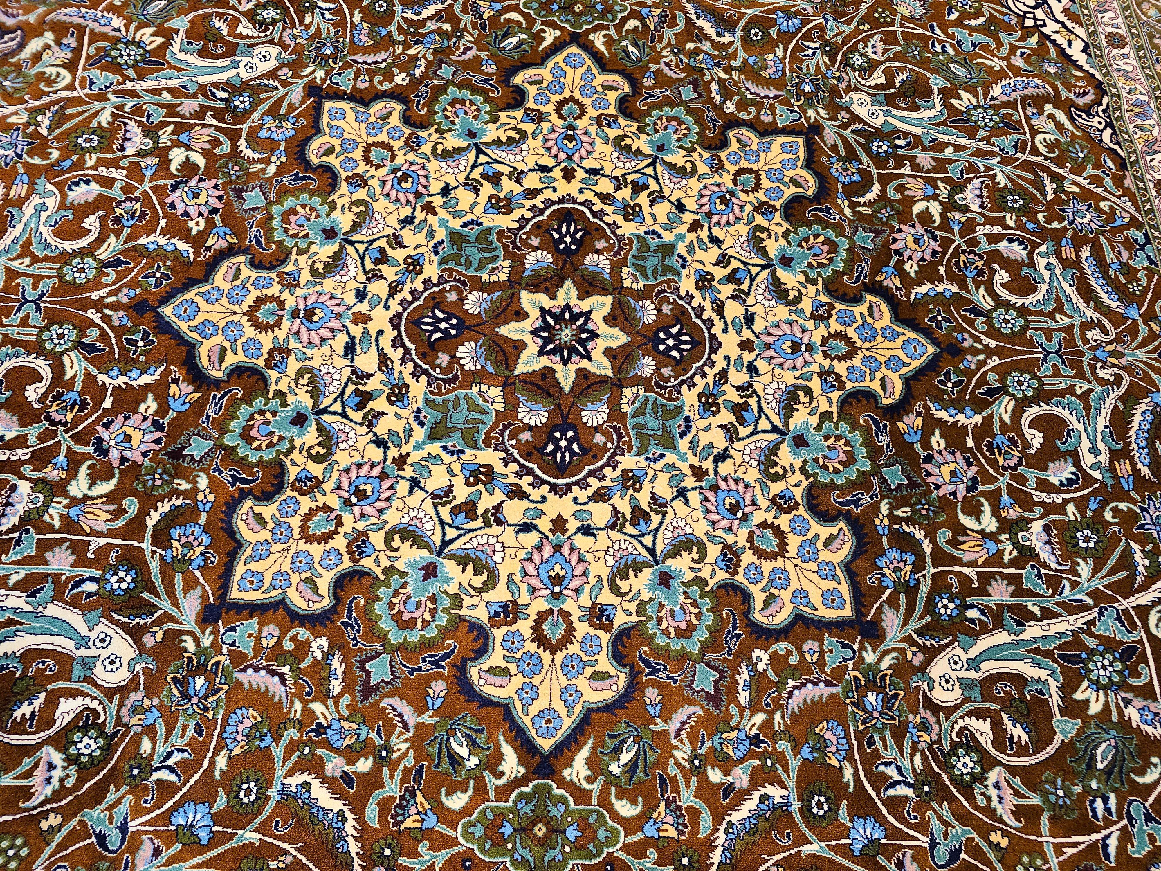 Tappeto persiano Tabriz vintage con disegno 