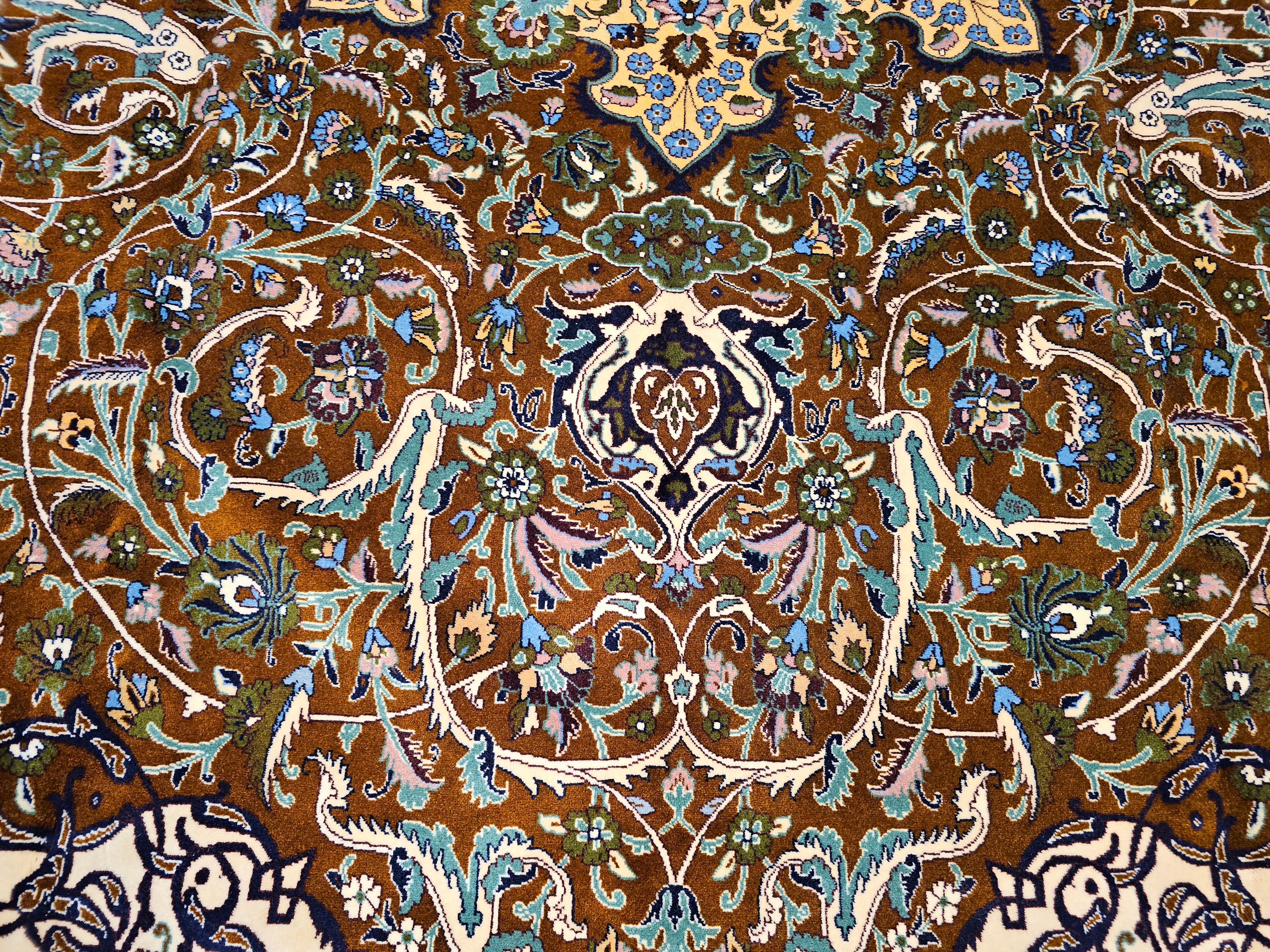 Tappeto persiano Tabriz vintage con disegno 