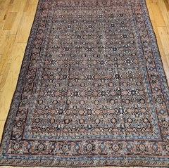 Antique Persian Tabriz  Room Size Rug in Allover Herati Pattern