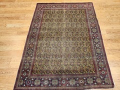 Vintage Persian Tabriz Rug, Hand-Knotted Wool, Paisley Design, 1900s