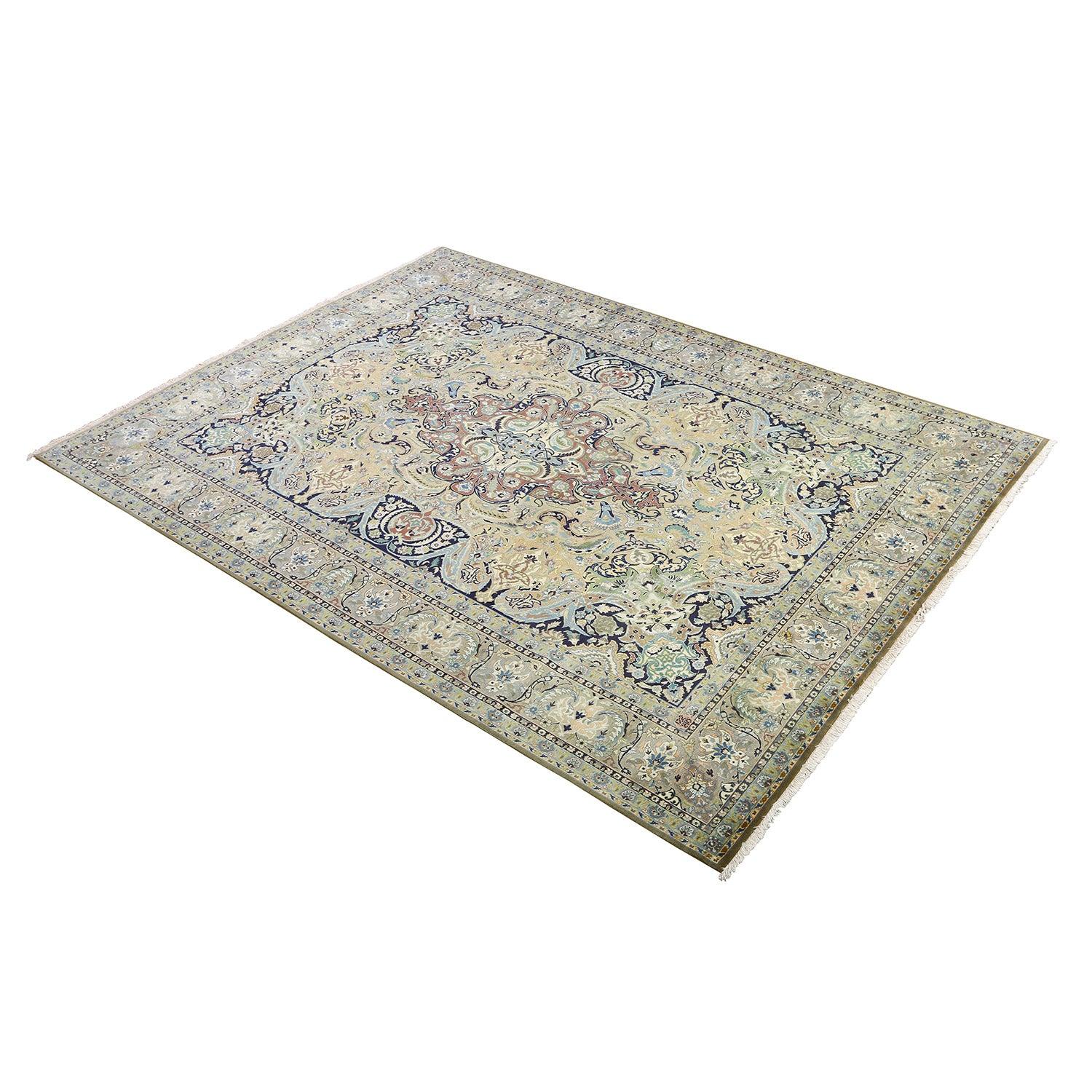 Persiano Tappeto persiano vintage Tabriz Javan Amirkhiz - Dimensioni: 11'2 X 8'5 in vendita
