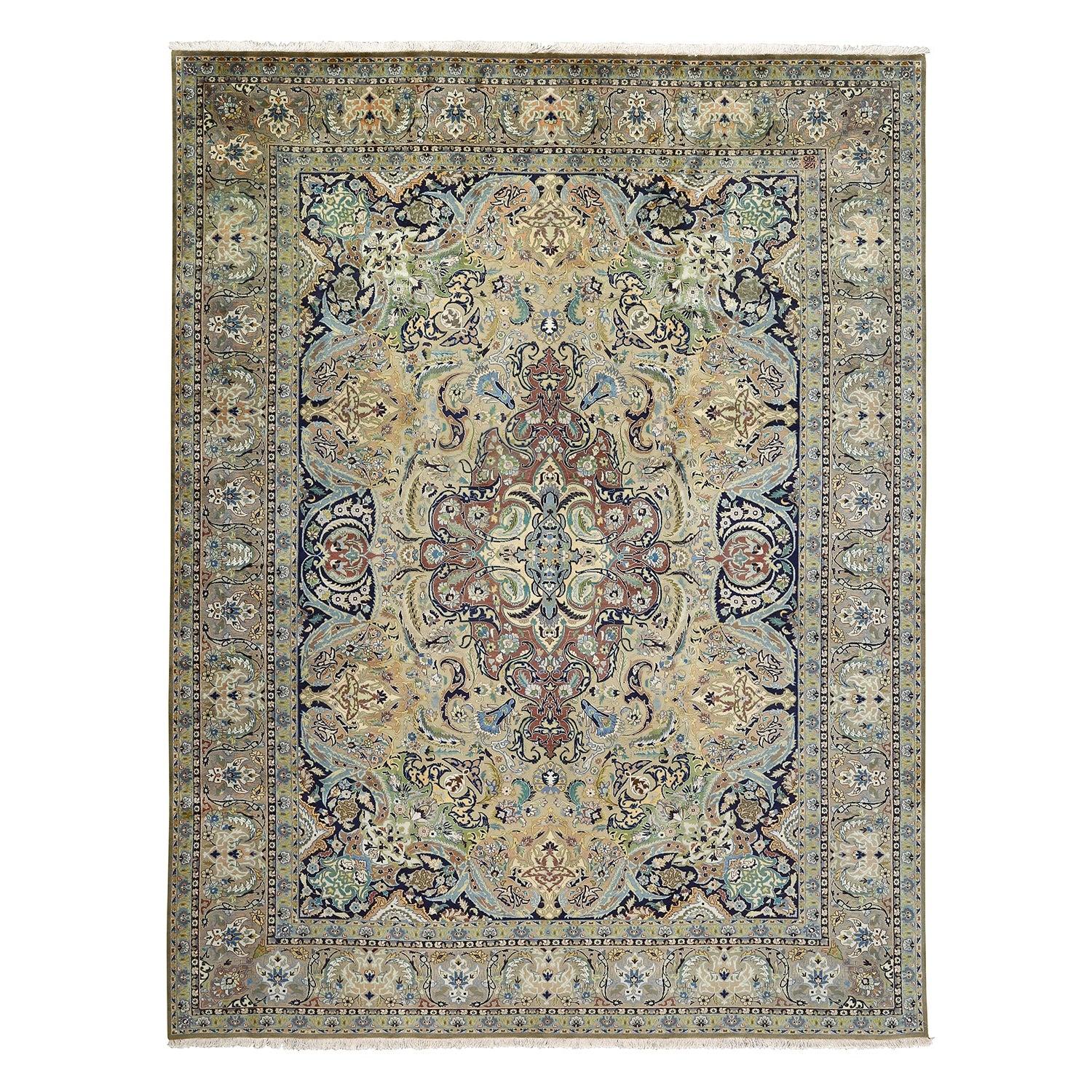 Tappeto persiano vintage Tabriz Javan Amirkhiz - Dimensioni: 11'2 X 8'5