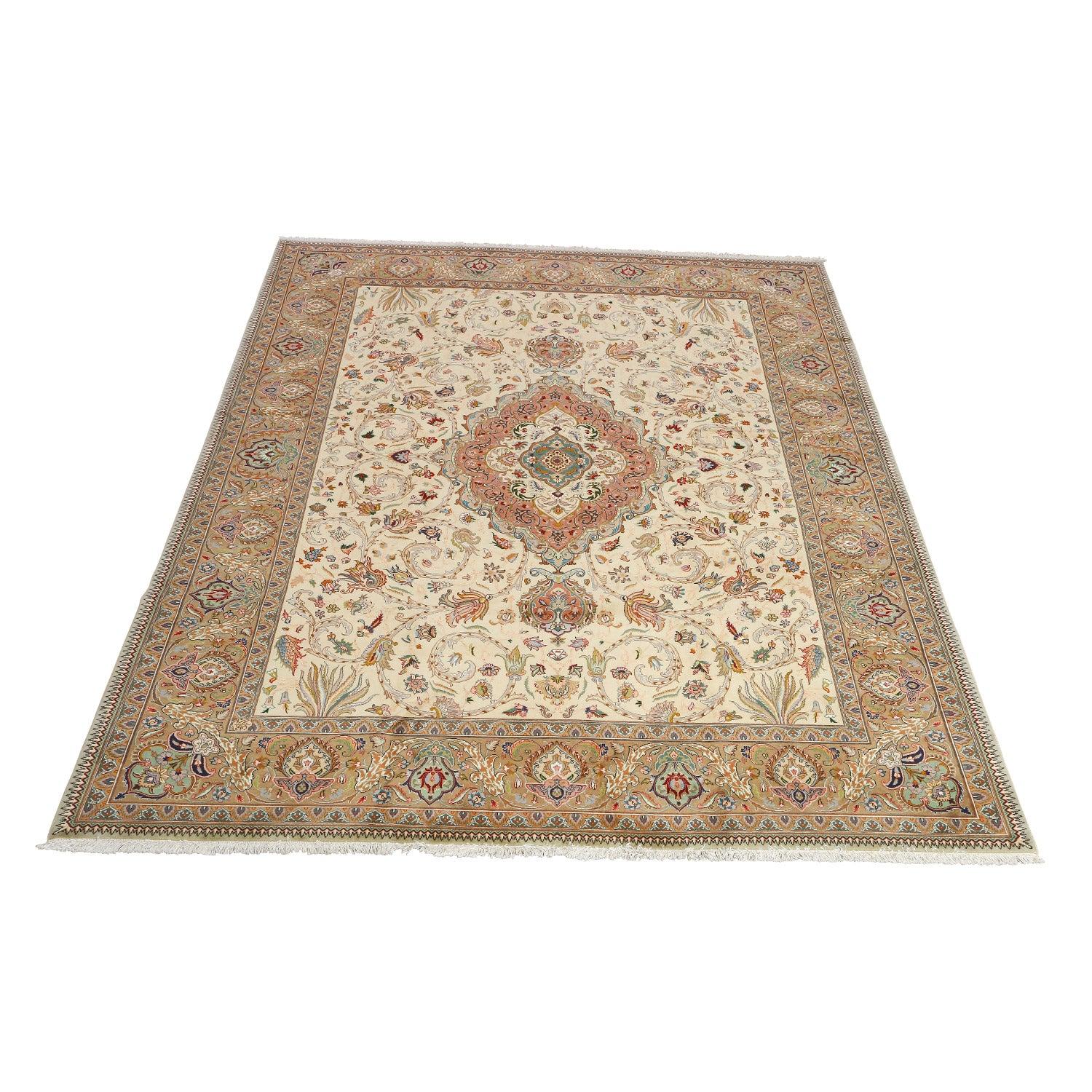 Persischer Javanischer Amirkhiz-Teppich aus Täbris im Vintage-Stil - Größe: 11'3 X 8'5 (Tabriz) im Angebot