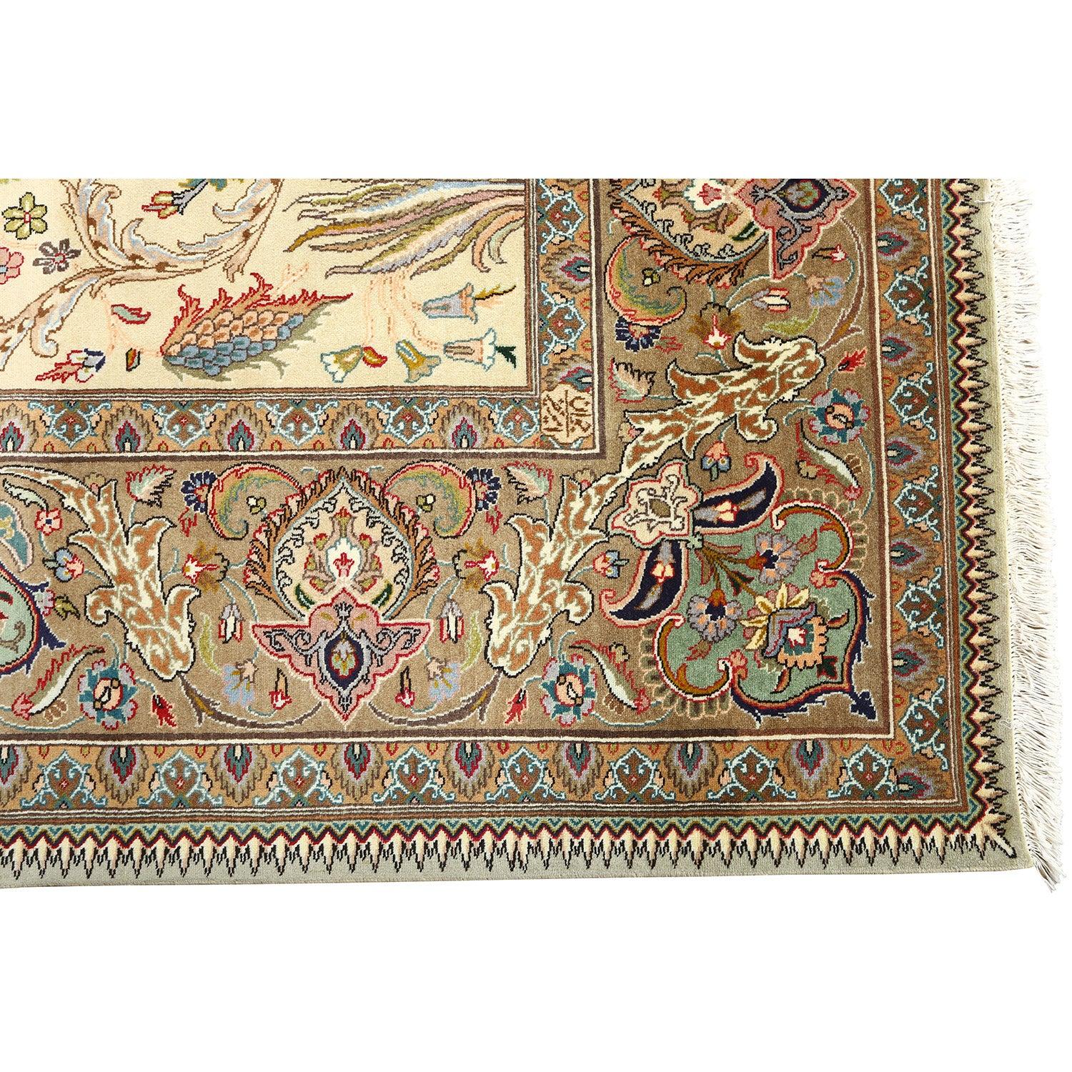 Persischer Javanischer Amirkhiz-Teppich aus Täbris im Vintage-Stil - Größe: 11'3 X 8'5 (Handgeknüpft) im Angebot