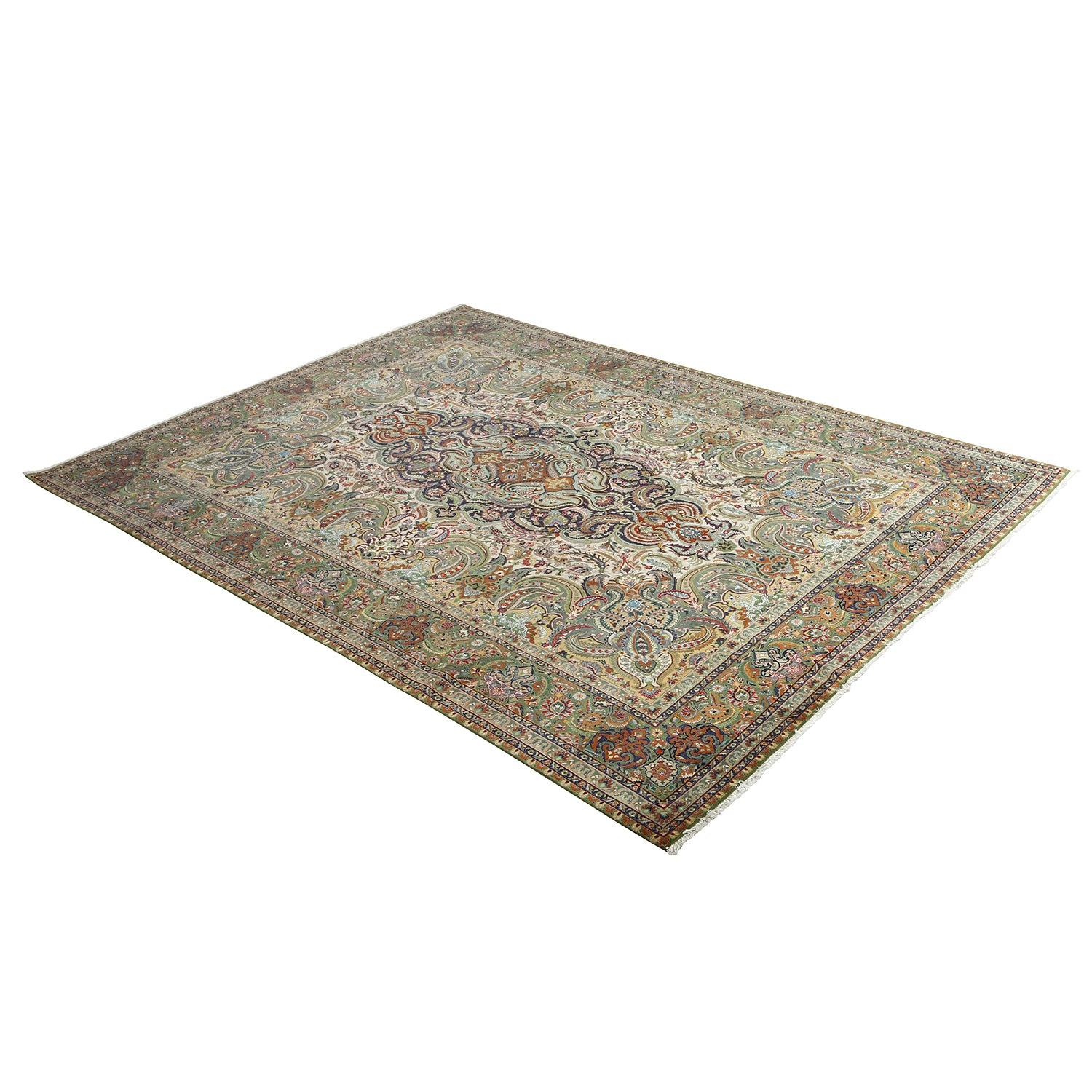 Persiano Tappeto persiano Tabriz Javan vintage - Dimensioni: 13'2x9'7 in vendita