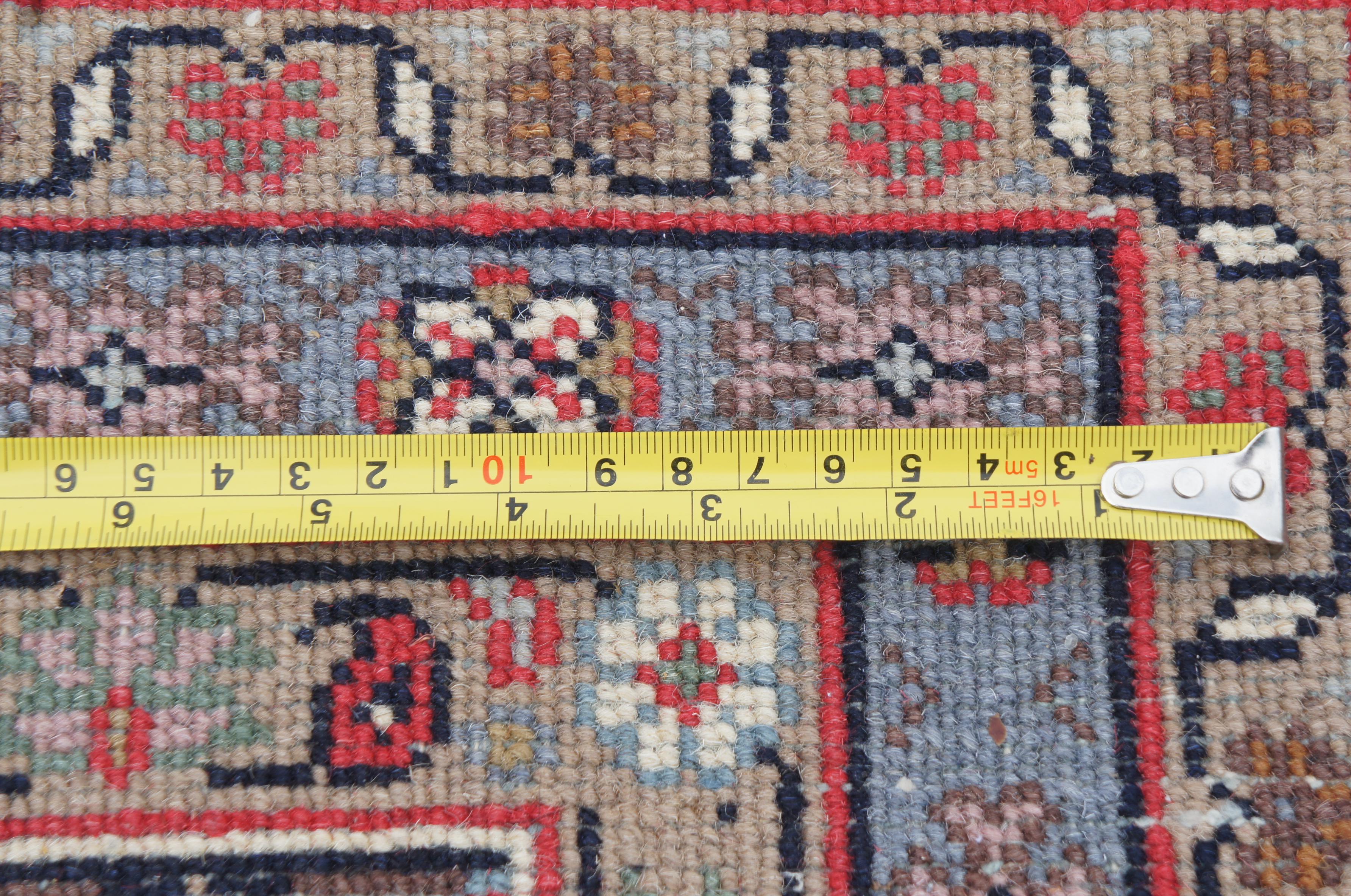 Vintage Persian Tabriz Mahi Hand Knotted Wool Medallion Area Rug Carpet 5