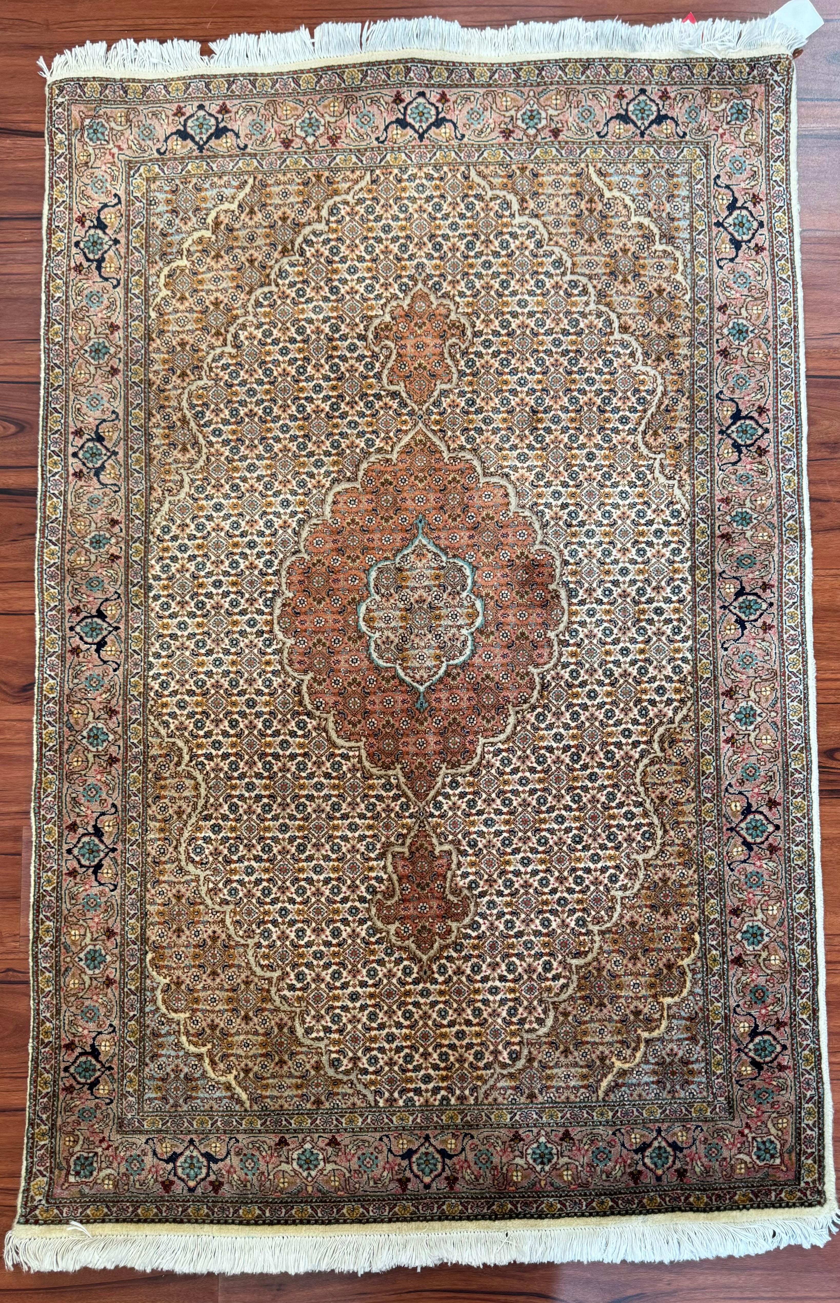 Vintage Persian Tabriz Mahi Rug For Sale 5