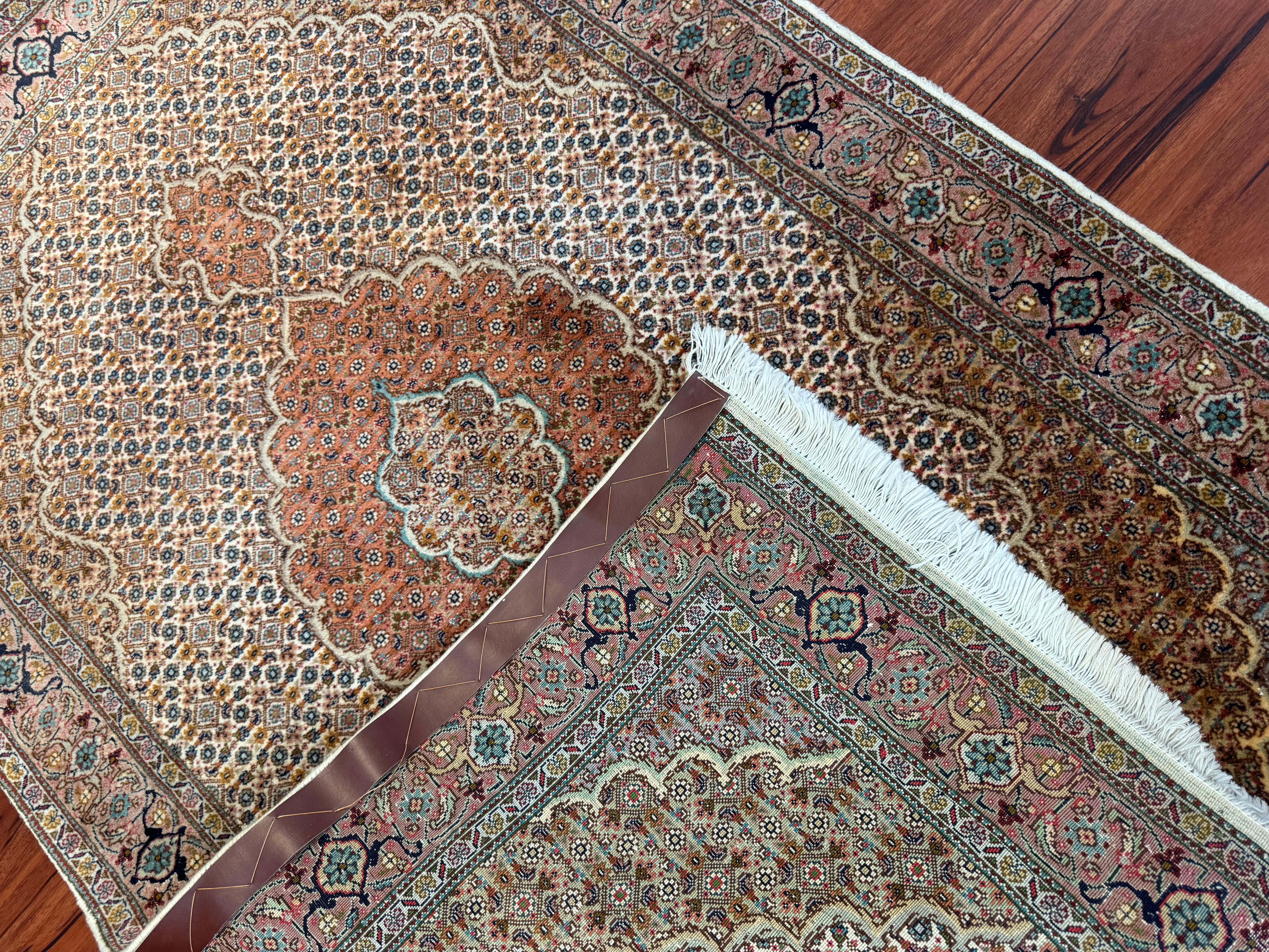 Vintage Persian Tabriz Mahi Rug For Sale 7