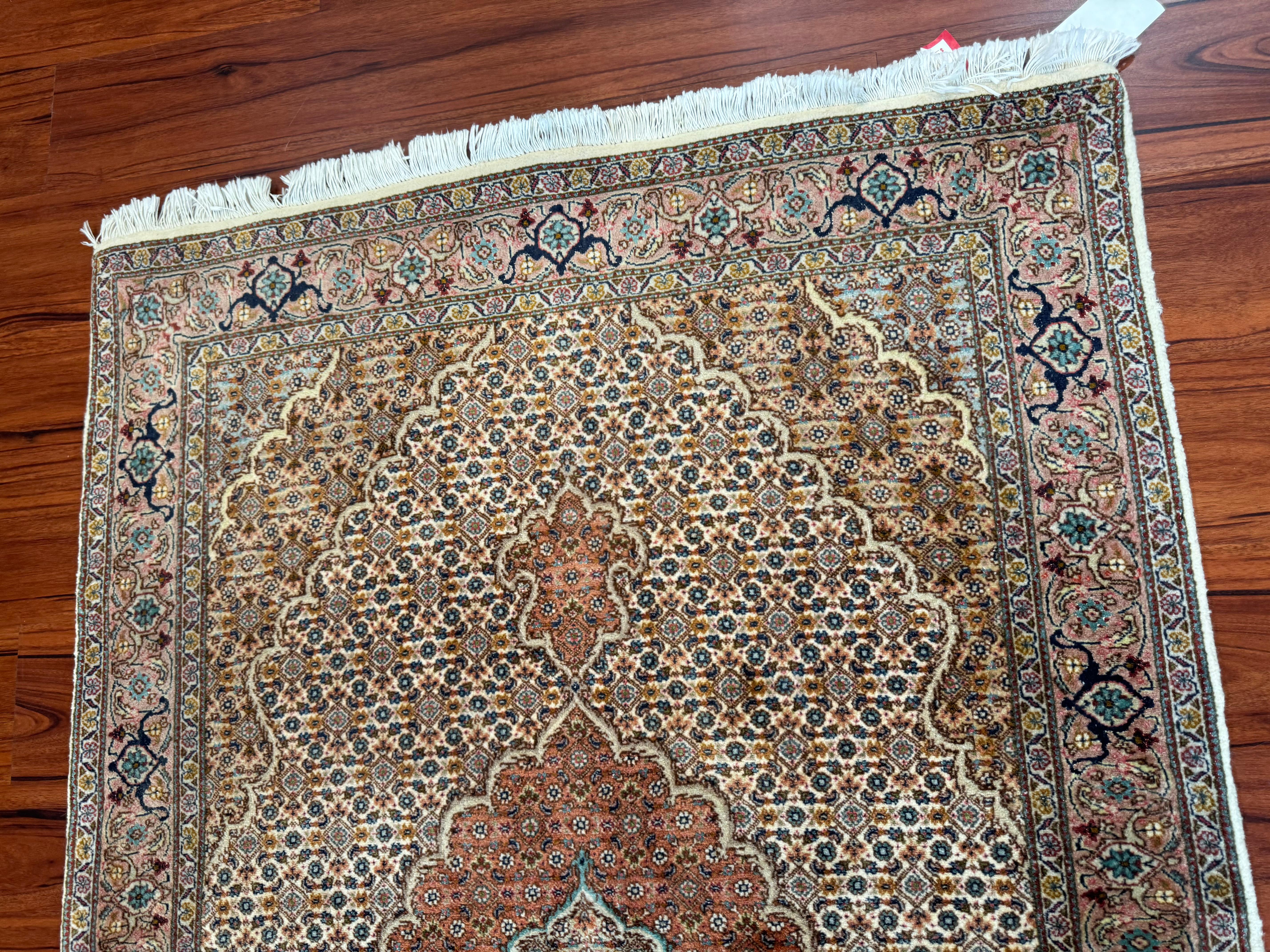 Vintage Persian Tabriz Mahi Rug For Sale 8