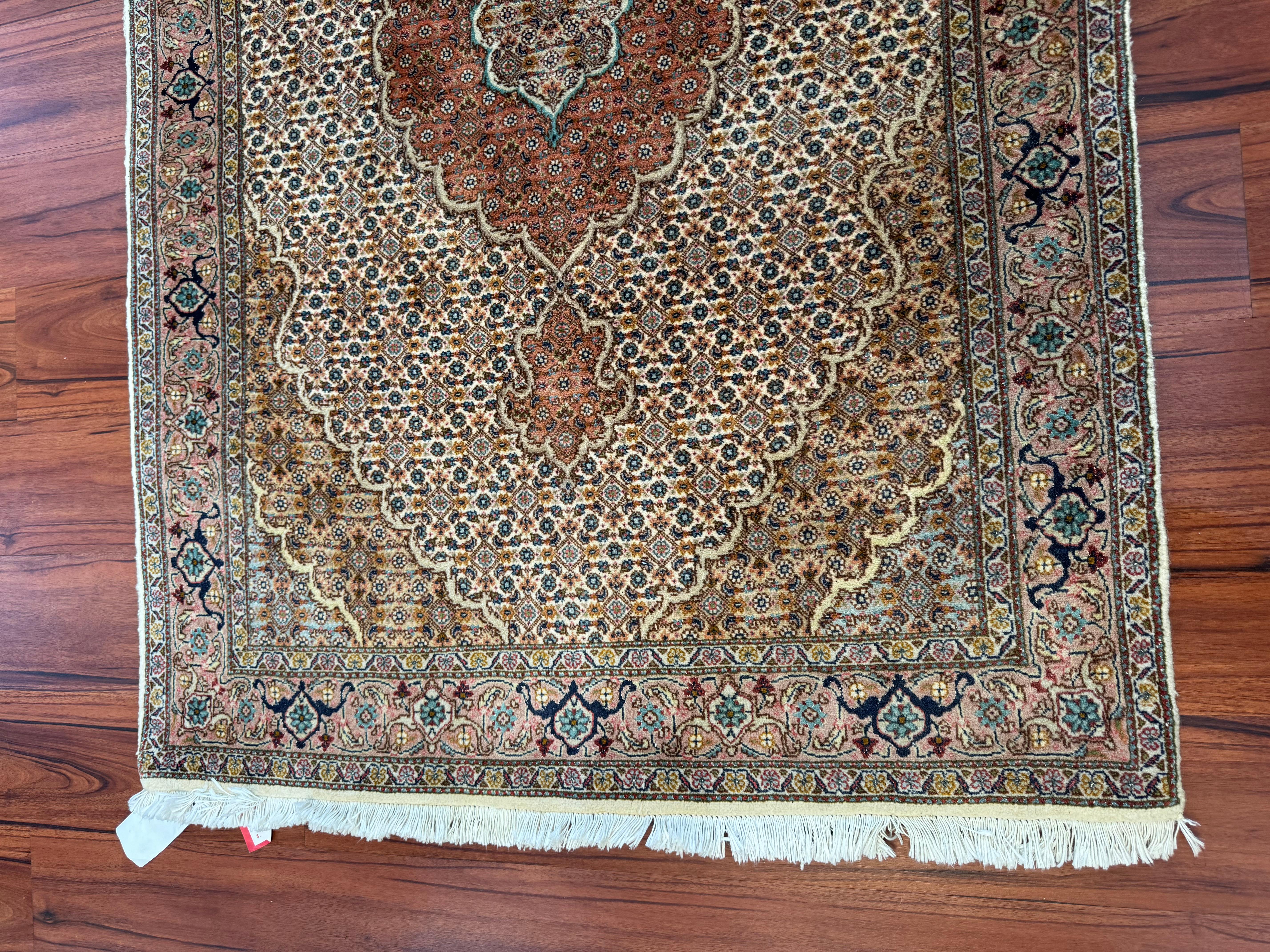Vintage Persian Tabriz Mahi Rug For Sale 1