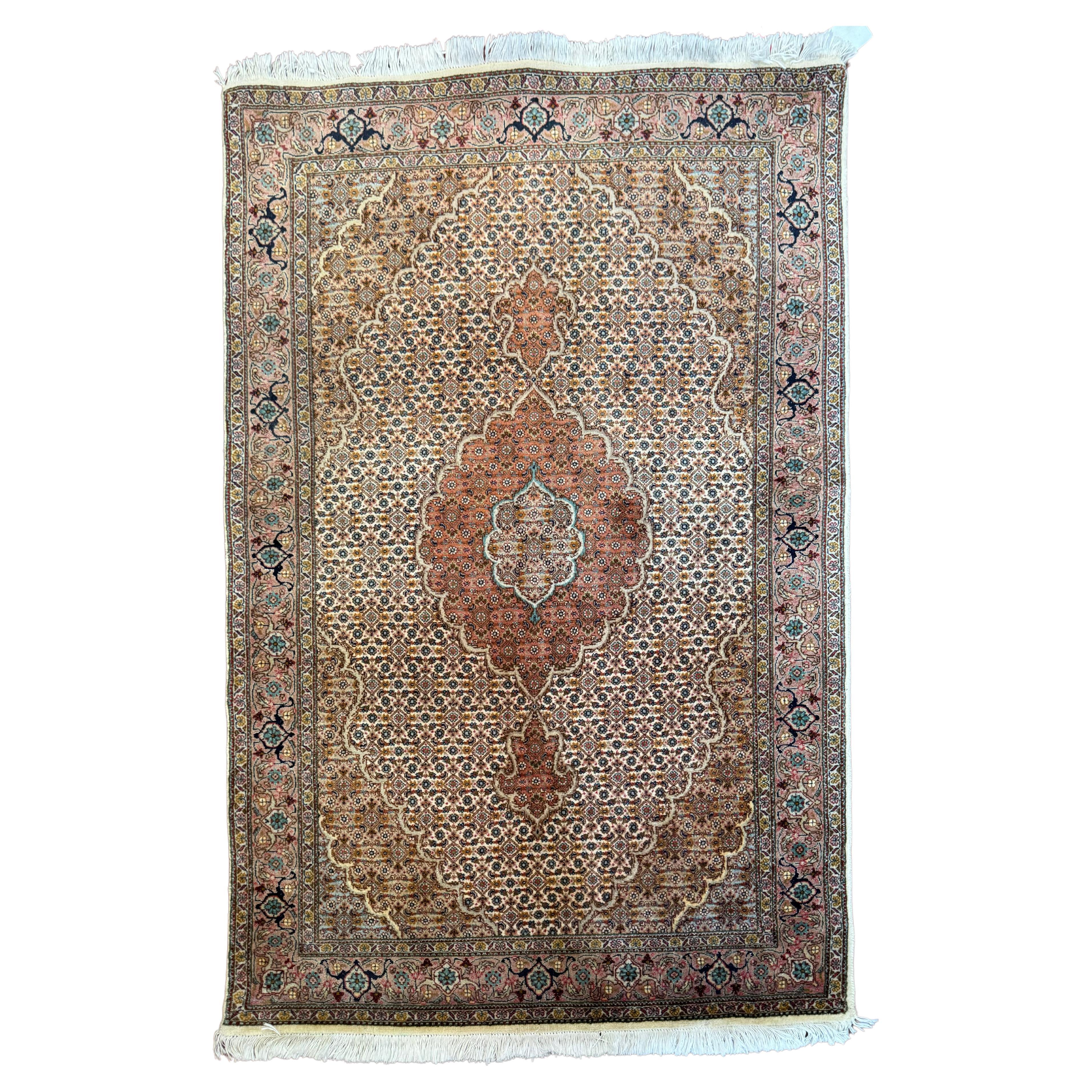 Vintage Persian Tabriz Mahi Rug For Sale