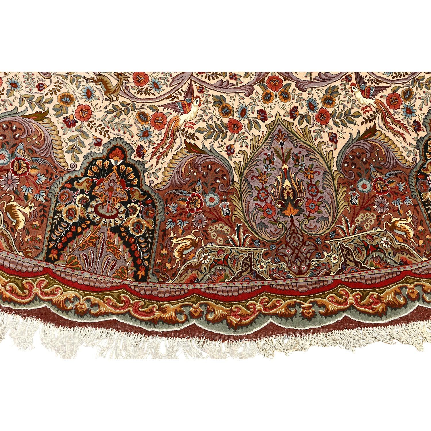 Annodato a mano Tappeto persiano vintage Tabriz Nami - Dimensioni: 13'3x 9'9 in vendita