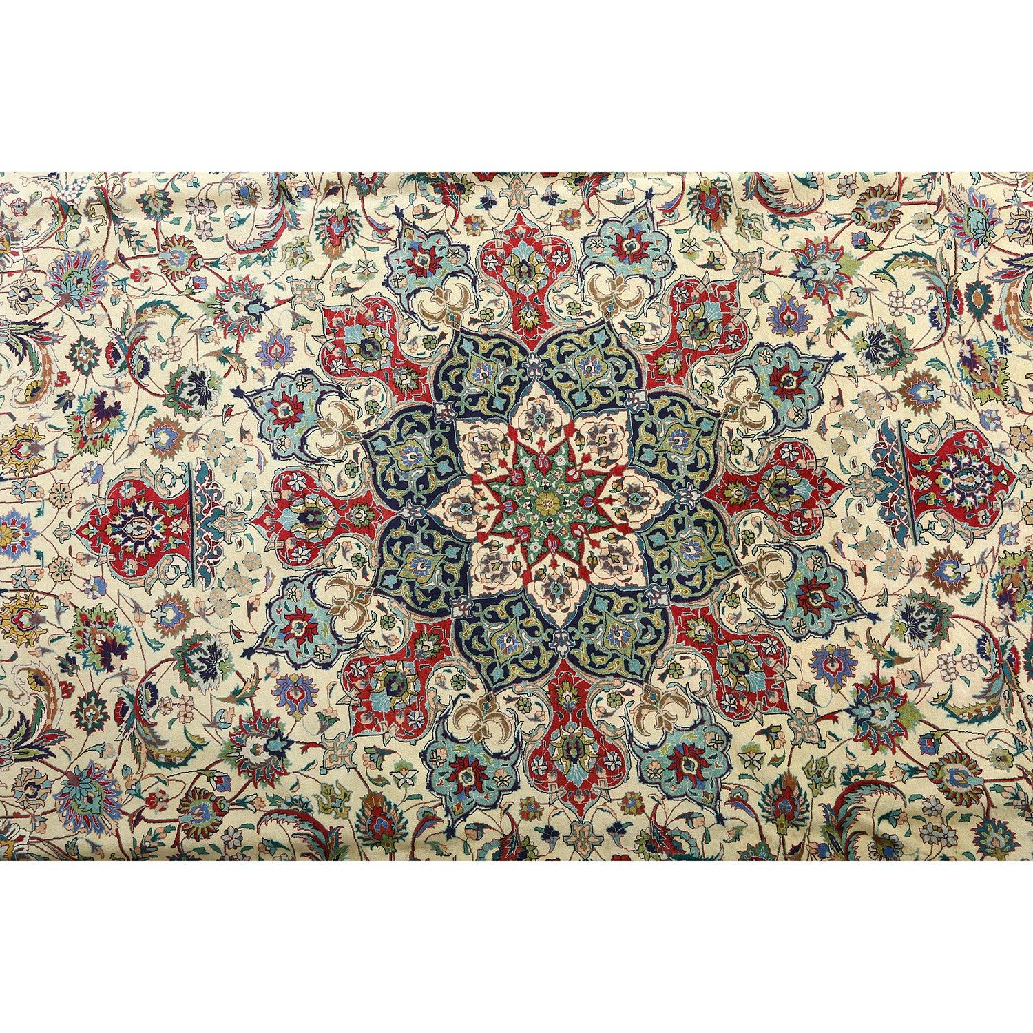Annodato a mano Tappeto persiano vintage Tabriz Nami - Dimensioni: 15'5 X 11'9 in vendita