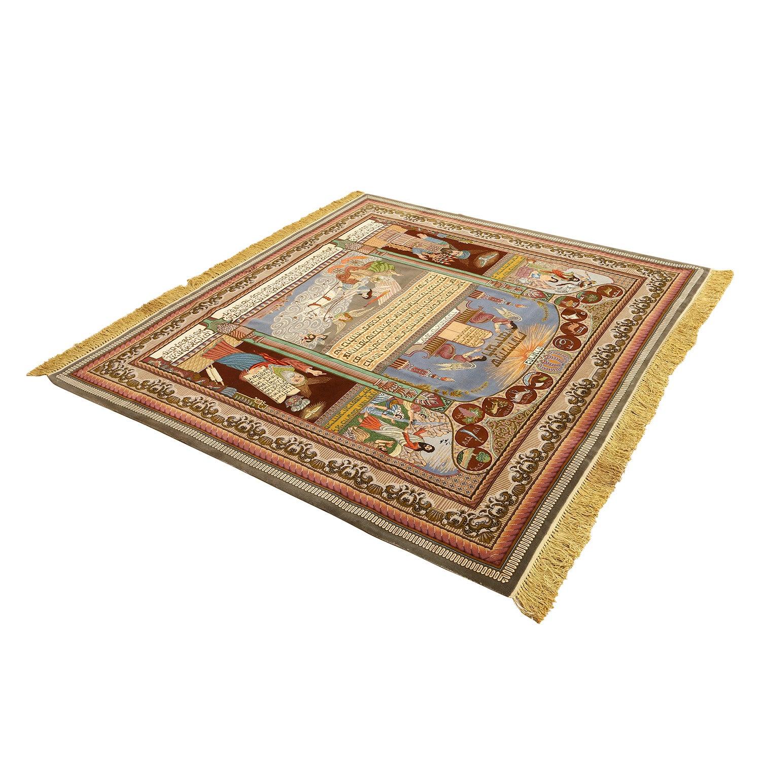 Annodato a mano Tappeto persiano vintage Tabriz Nami - Dimensioni: 7'1 X 6'5 in vendita