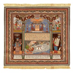 Vintage Persian Tabriz Nami Rug - Size: 7'1 X 6'5