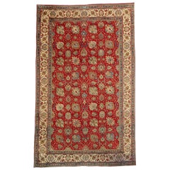 Retro Persian Tabriz Palace Rug with Traditional Colonial and Federal Style