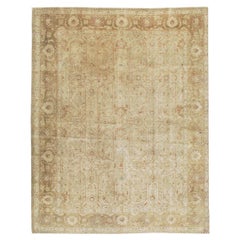 Tapis persan Tabriz vintage de taille normale
