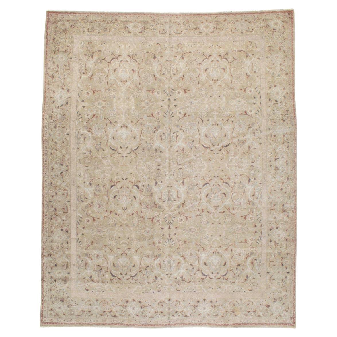 Tappeto persiano d'epoca Tabriz per la camera