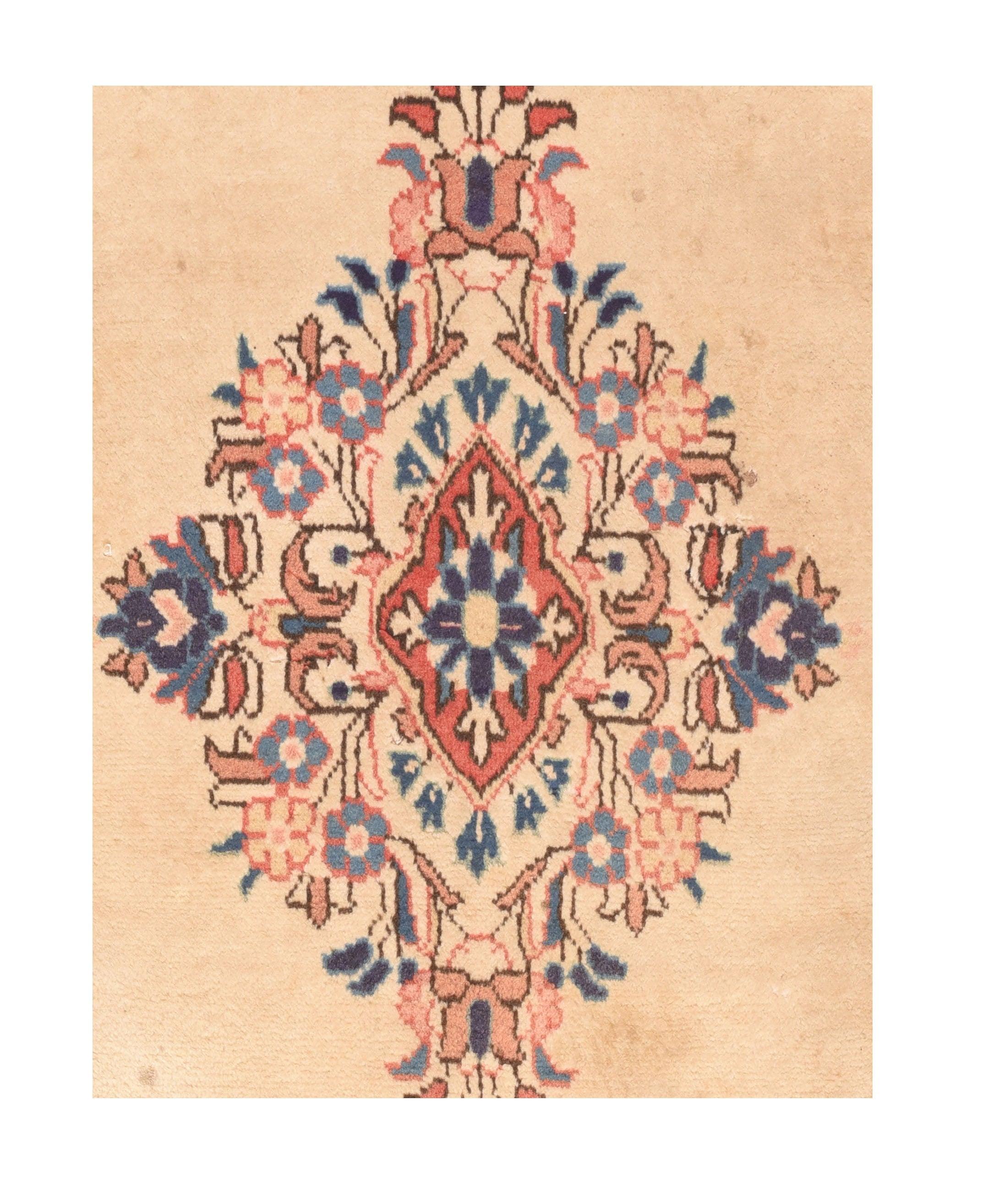 Persiano Tappeto persiano vintage Tabriz 2'10'' x 3'0'' in vendita