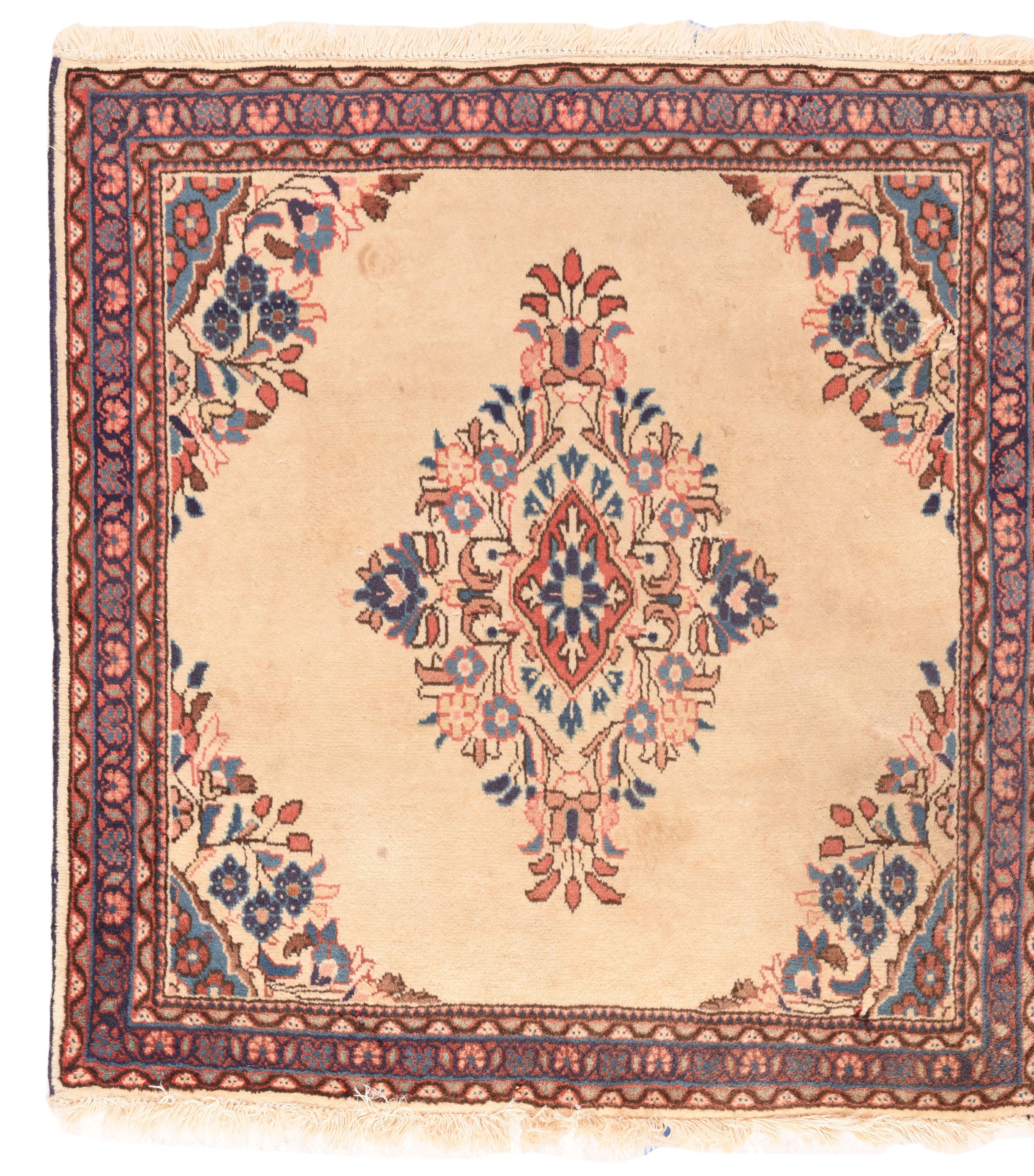 Tappeto persiano vintage Tabriz 2'10'' x 3'0'' In condizioni buone in vendita a New York, NY