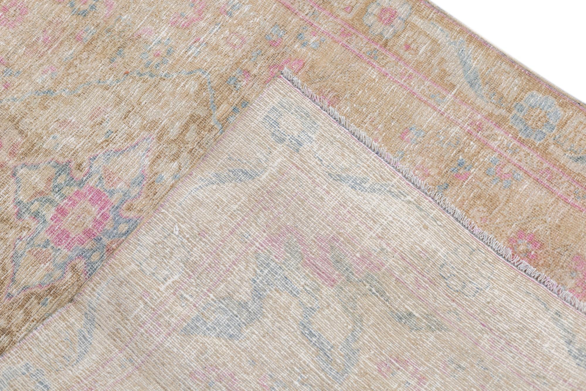 Tappeto persiano Tabriz vintage 3'11'' x 6'4'' in vendita 6