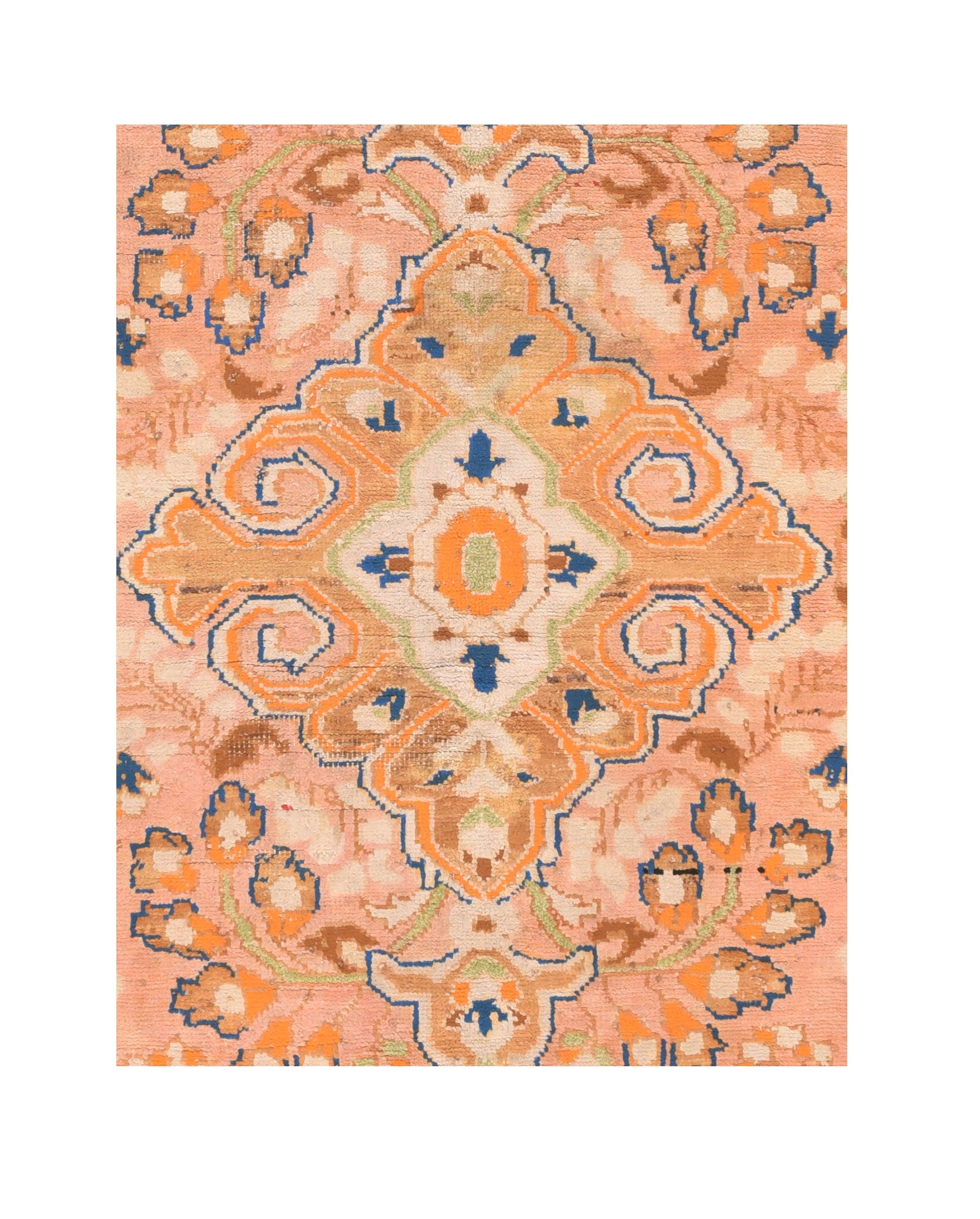 Persiano Tappeto persiano Tabriz vintage 4'2'' x 6'6'' in vendita