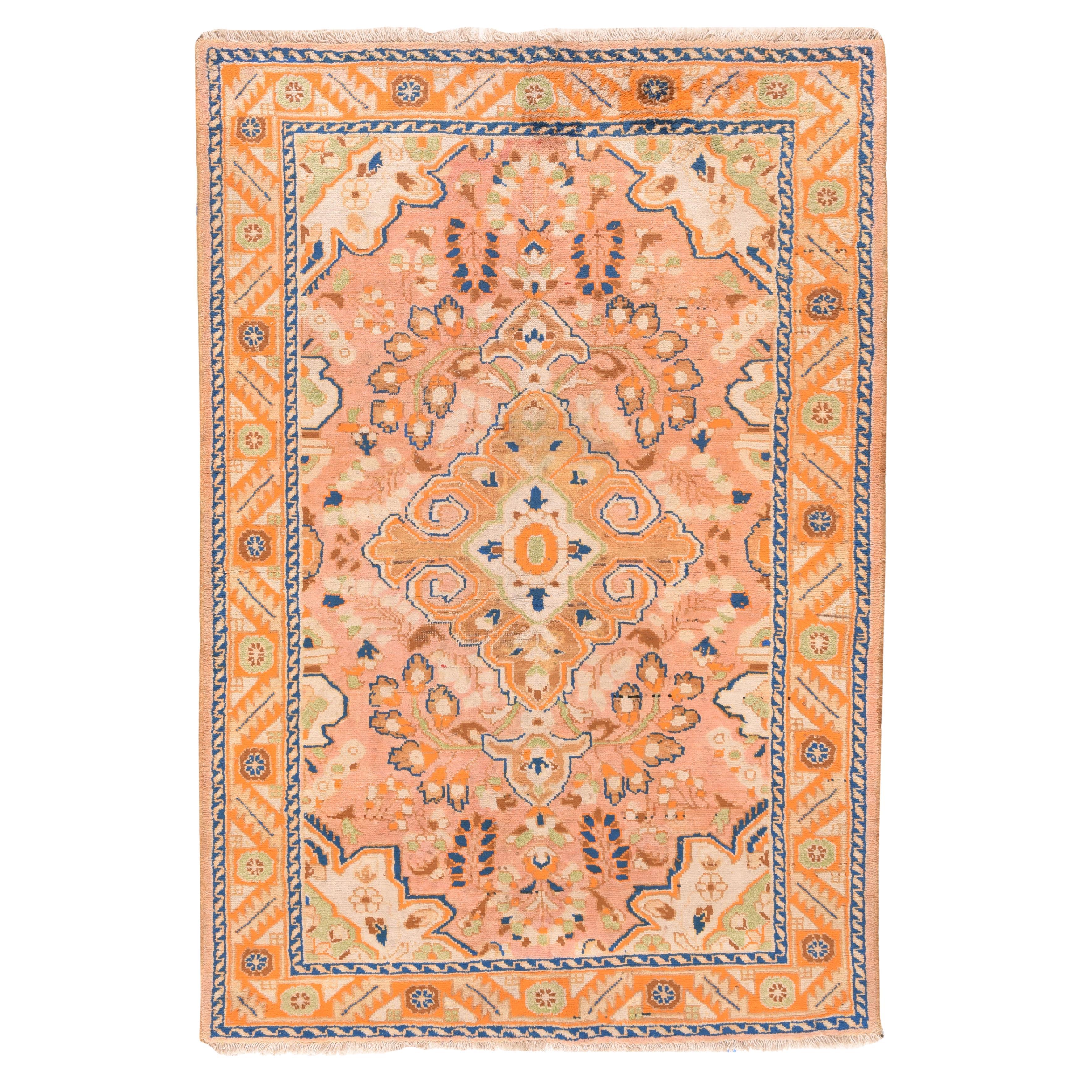 Tappeto persiano Tabriz vintage 4'2'' x 6'6''
