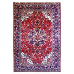 Vintage Persian Tabriz Rug 6'7'' x 9'10''