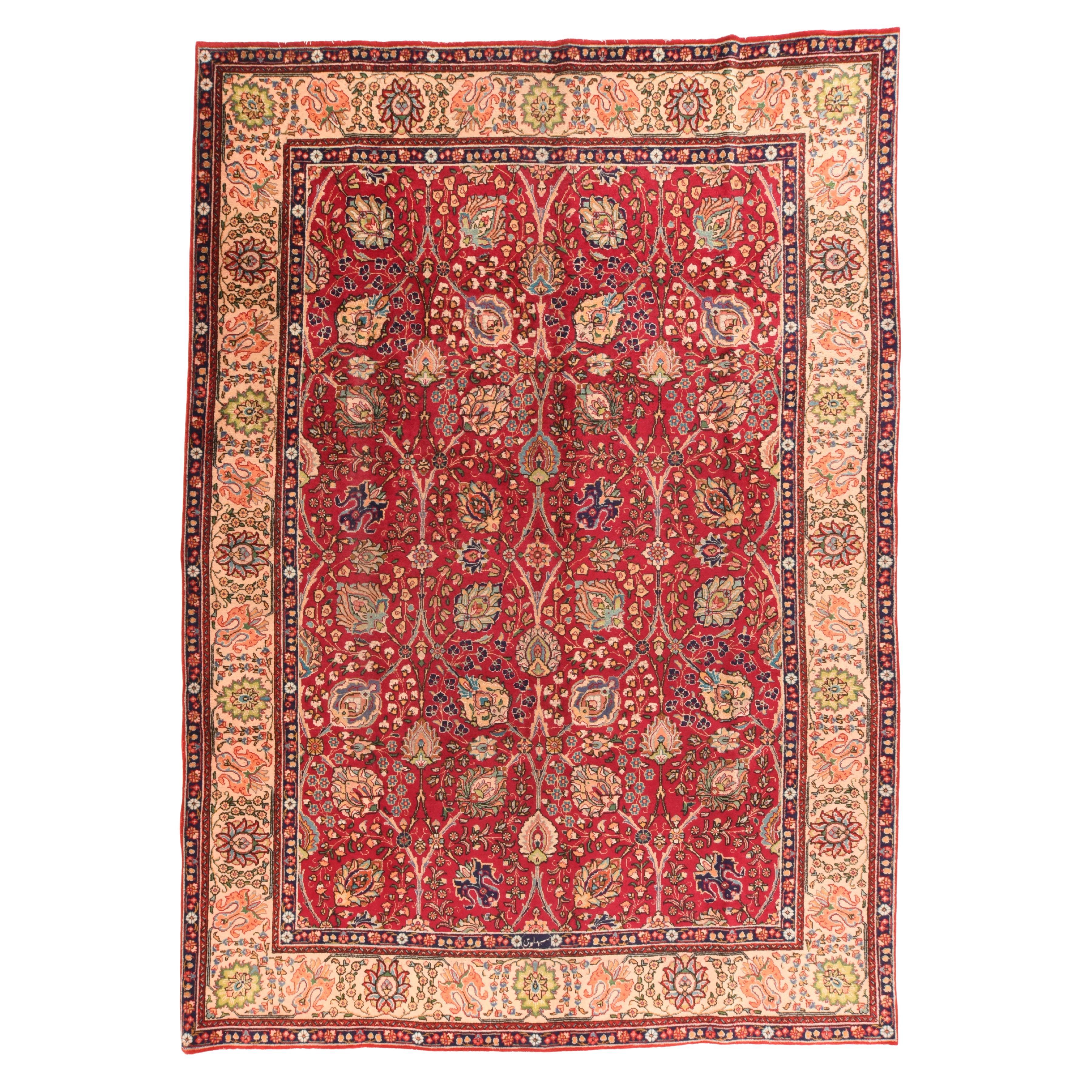 Alfombra Persa Tabriz Vintage 7'11'' x 11'3''