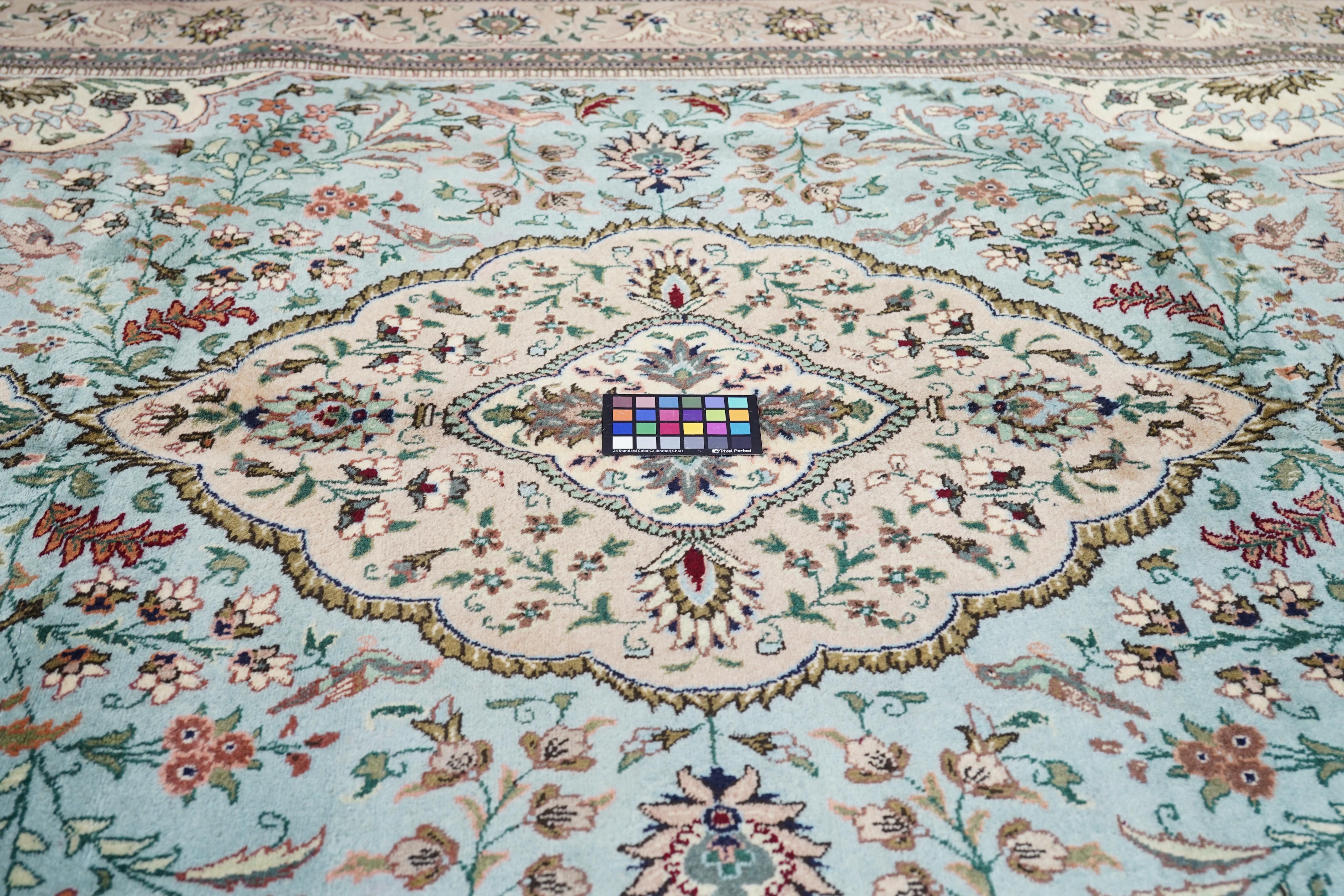 Persischer Täbris-Teppich im Vintage-Stil 8'3'' x 10'8'' im Angebot 3
