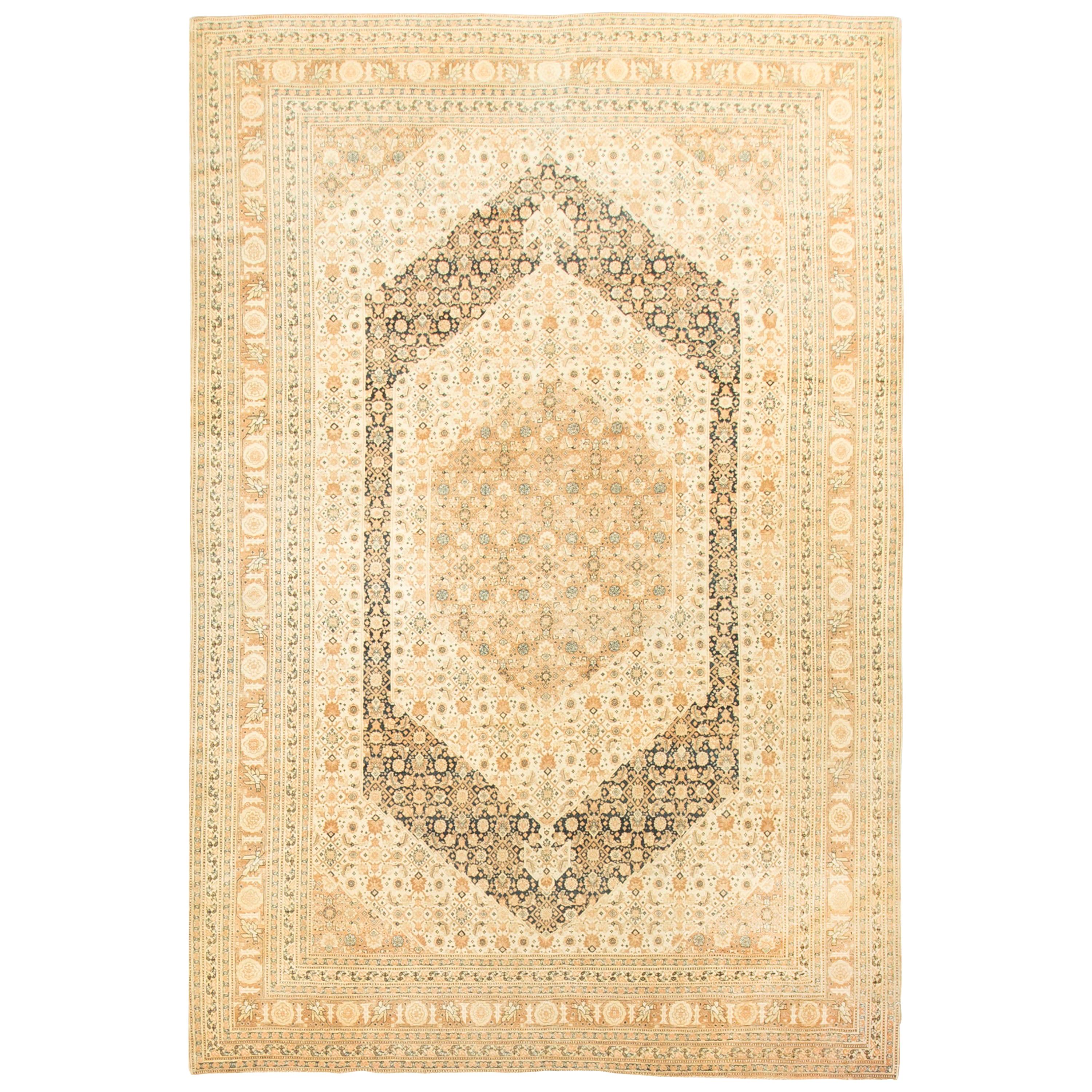 Vintage Persian Tabriz, Rug Carpet, circa 1930 7'1 x 10'7