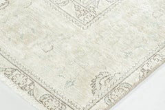 Vintage Persian Tabriz Rug, Ethereal Garden in Ivory and Sage - Rug & Kilim