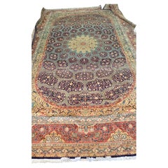 Vintage Persian Tabriz Rug Finely woven Palace sized 12x18